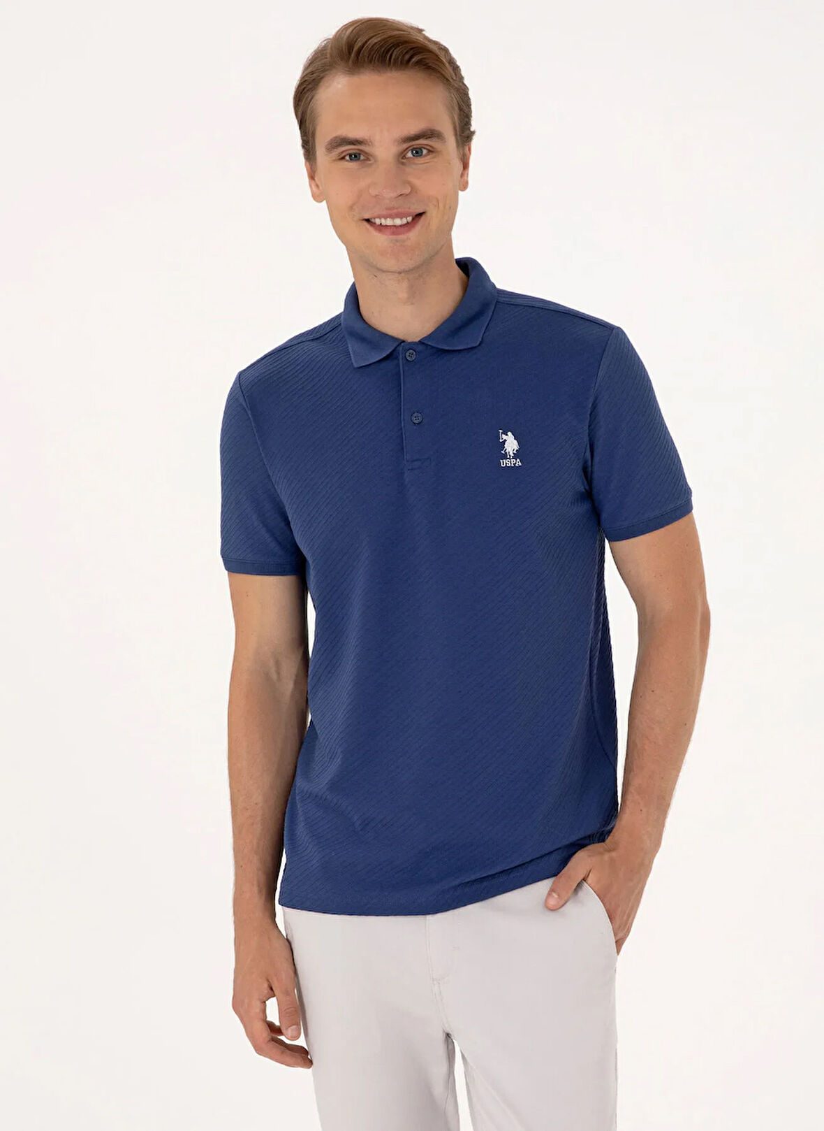 U.S. Polo Assn. Lacivert Erkek Polo T-Shirt PURS