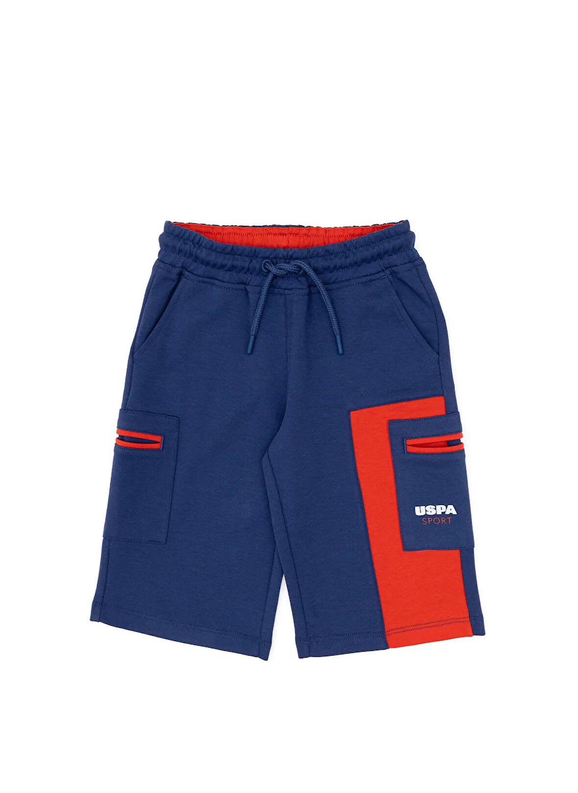 U.S. Polo Assn. Lastikli Bel Regular Fit Açık Lacivert Erkek Çocuk Şort S-LENDKIDS