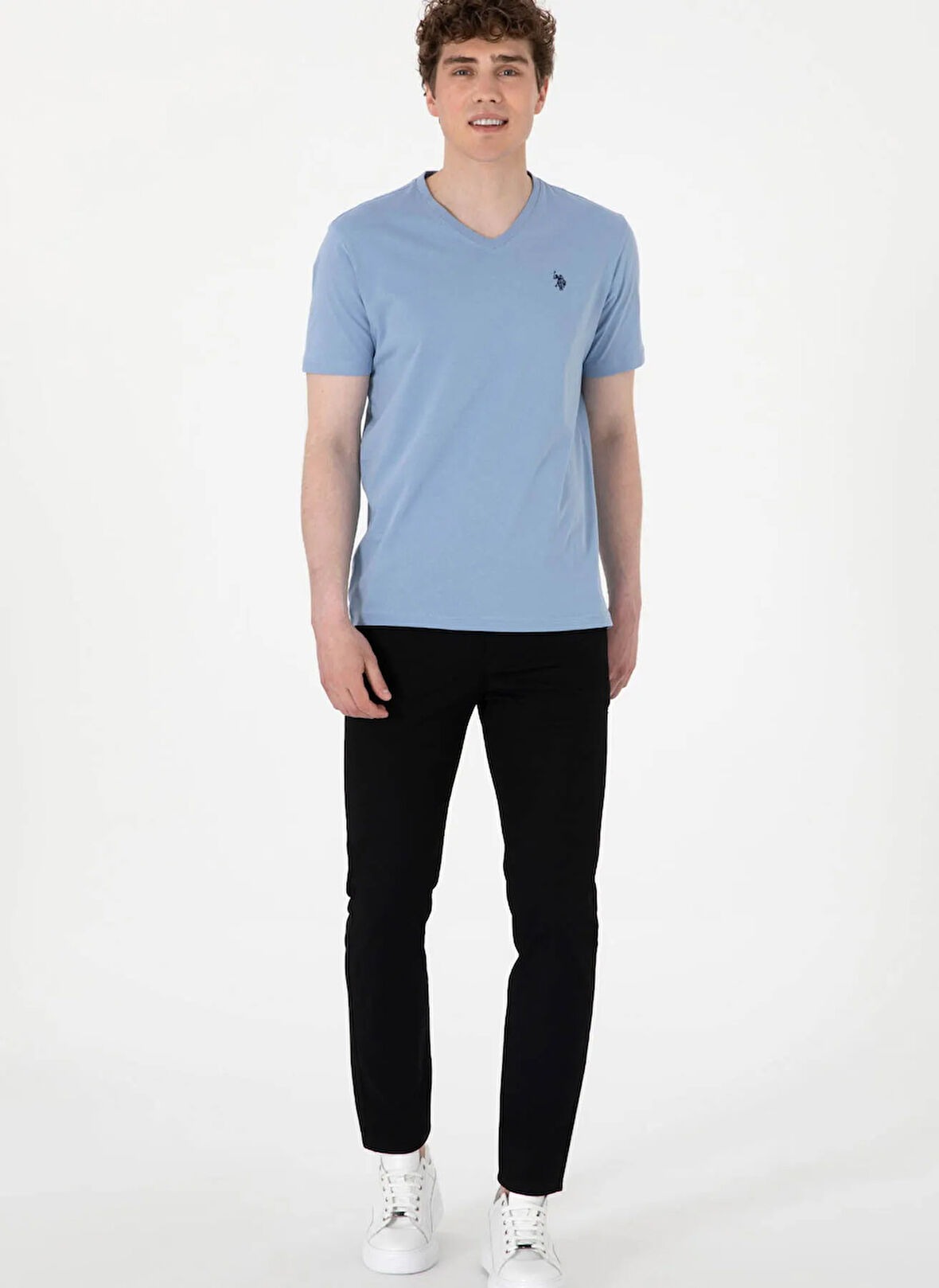 U.S. Polo Assn. Normal Bel Normal Paça Siyah Erkek Chino Pantolon KENLY