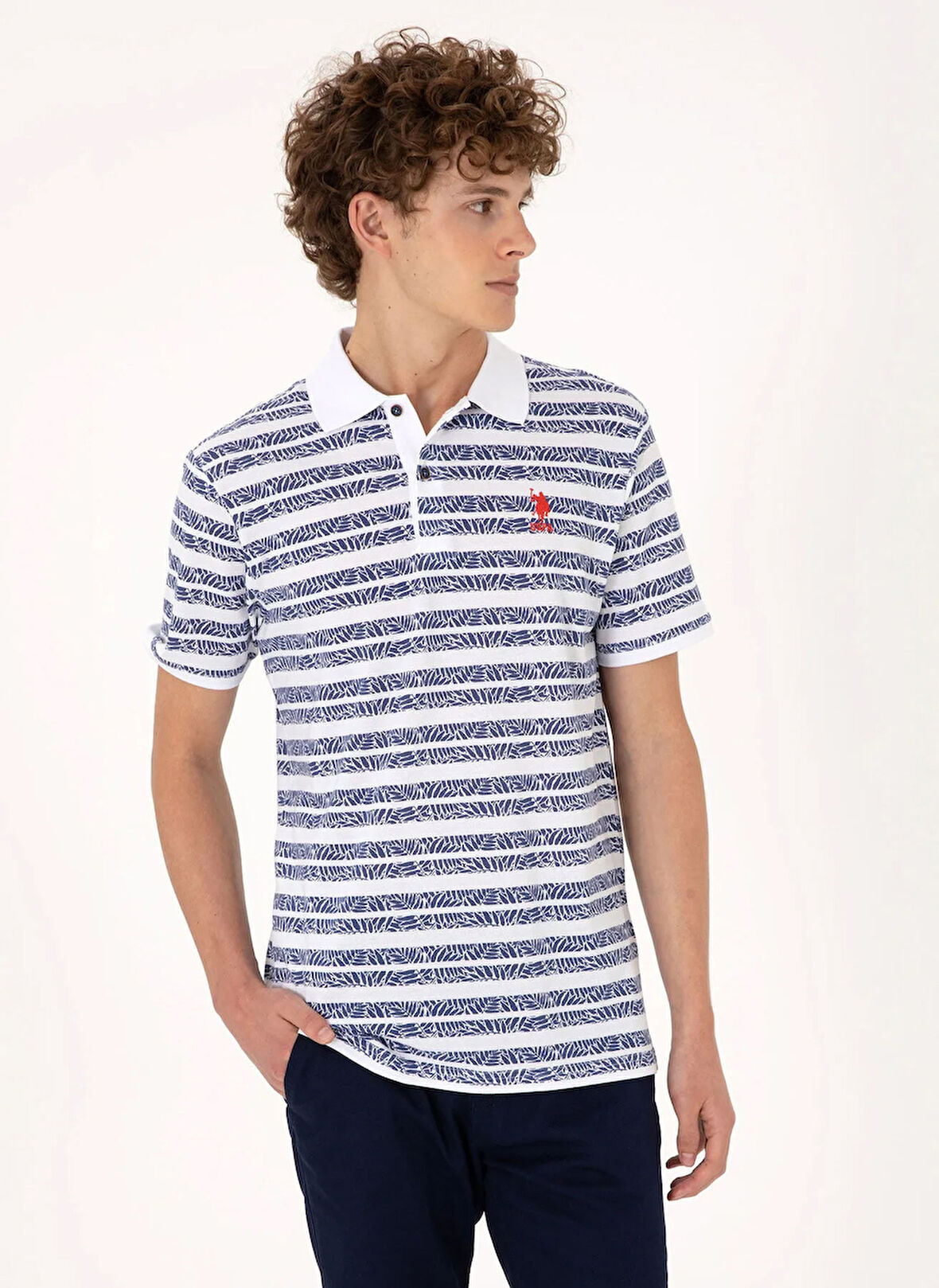 U.S. Polo Assn. Lacivert Erkek Polo T-Shirt ENIGMA