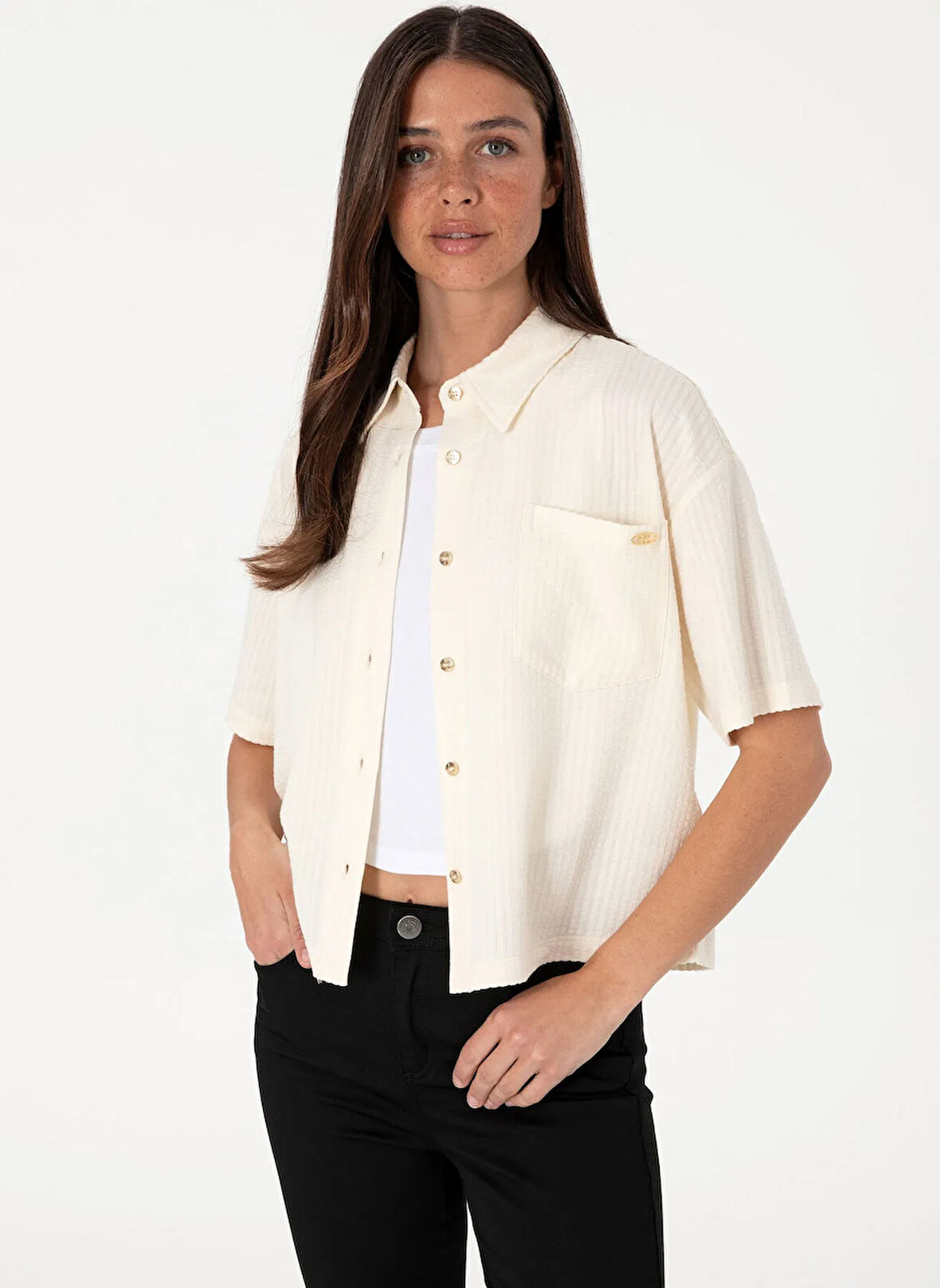 U.S. Polo Assn. Gömlek, XL, Krem