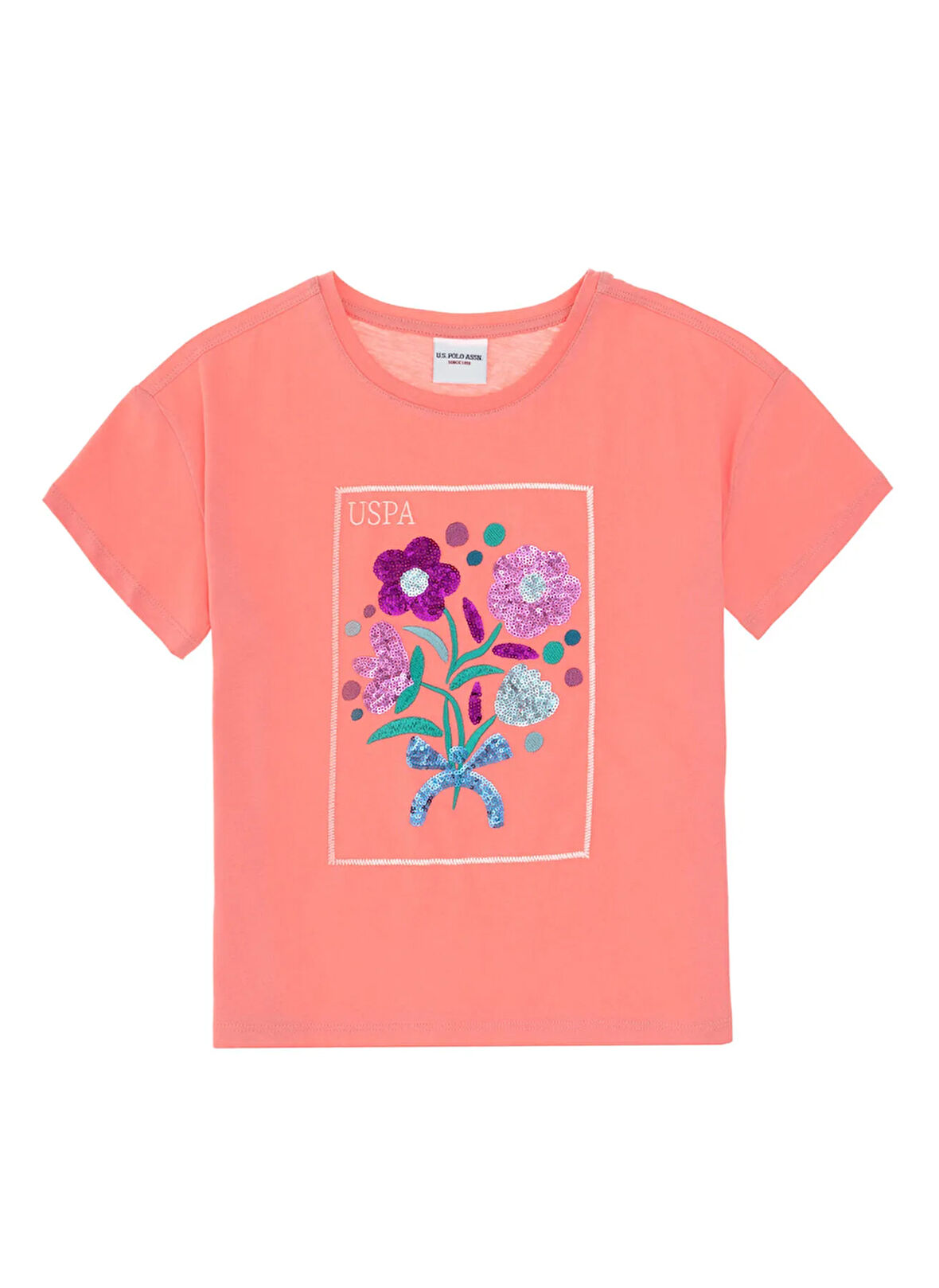 U.S. Polo Assn. Pembe Kız Çocuk T-Shirt