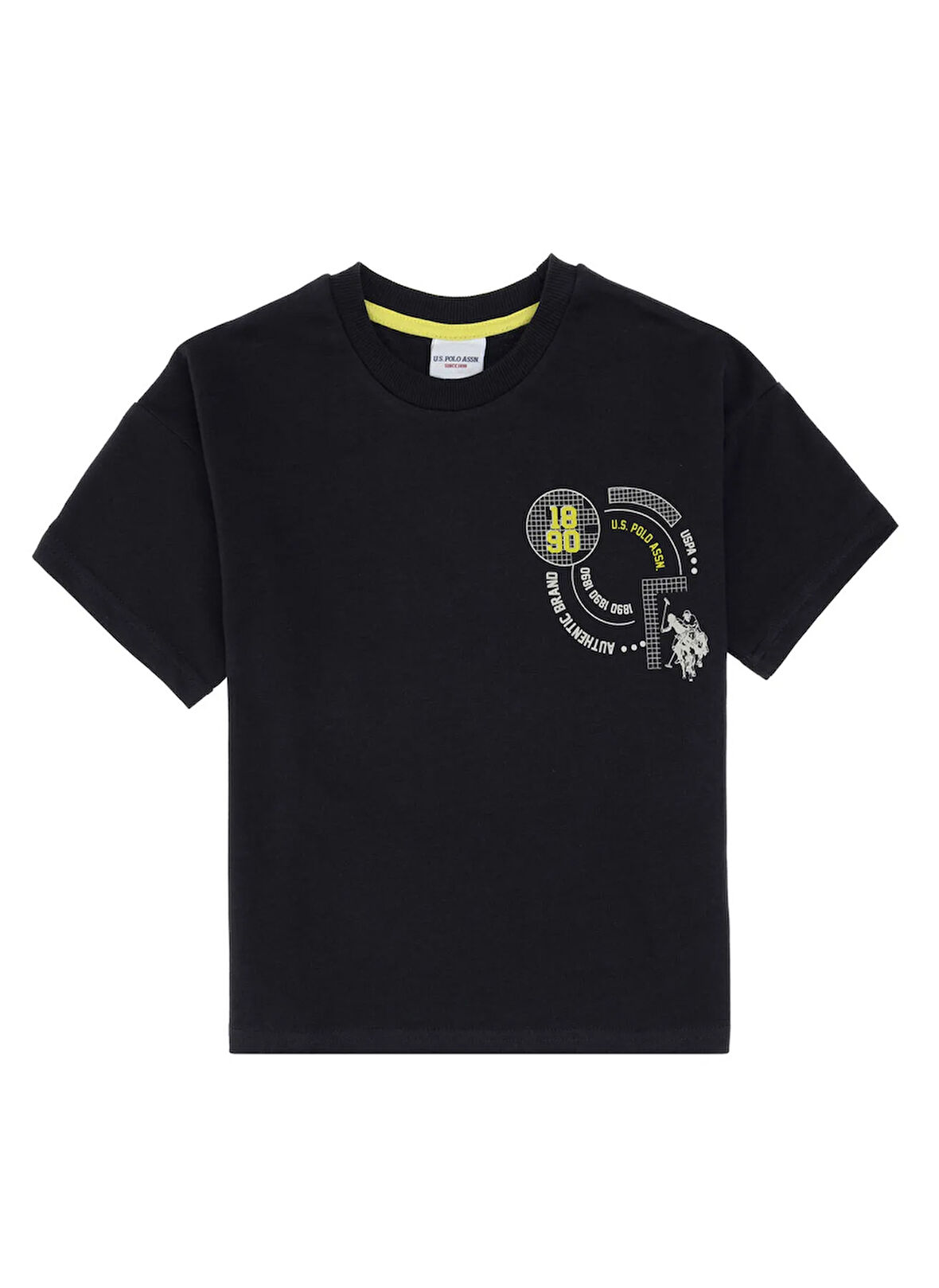 U.S. Polo Assn. Desenli Antrasit Erkek Çocuk Pijama Takımı US2053