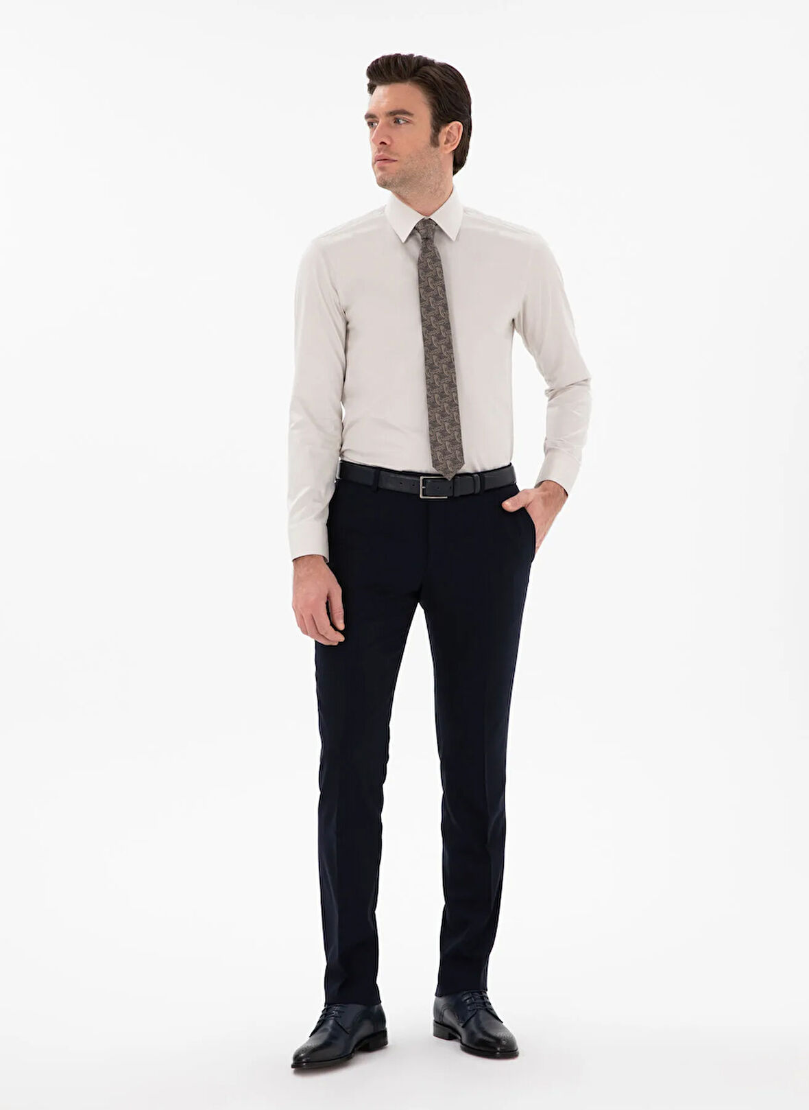 Cacharel Normal Bel Normal Paça Slim Fit Lacivert Erkek Pantolon SARE-LYC/P