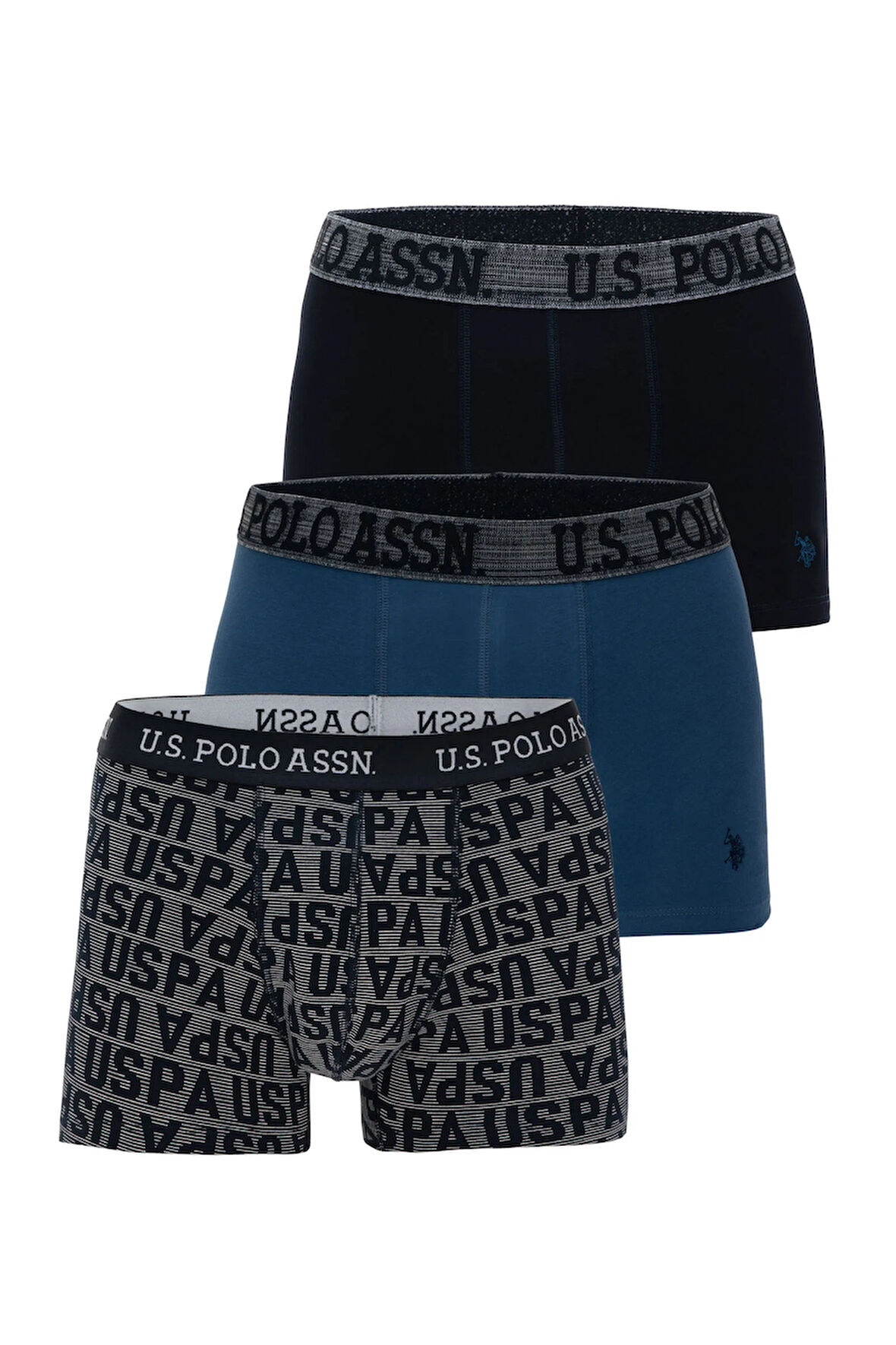 U.S. Polo Assn. Lacivert Erkek Boxer 80503-BXR-LACI-MAVI-G.MEL