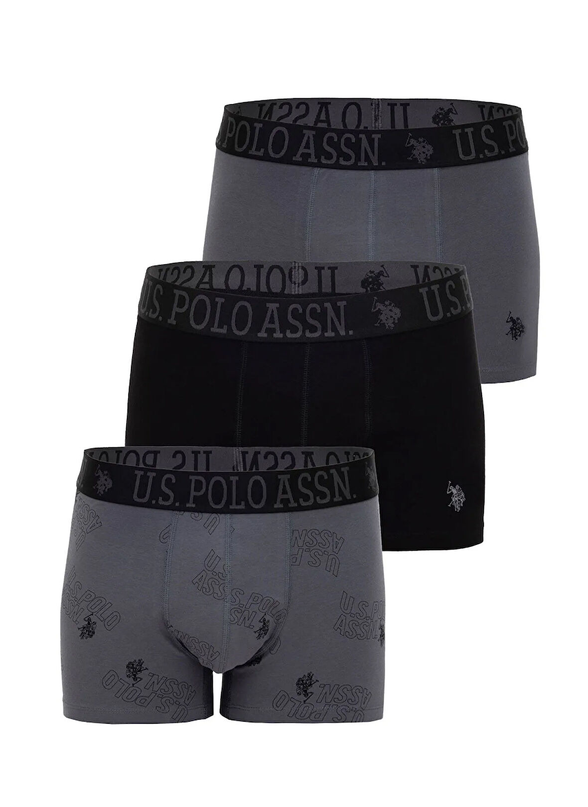 U.S. Polo Assn. Gri Erkek Boxer 80546-BXR-ANTRA-SYH-ANTRA