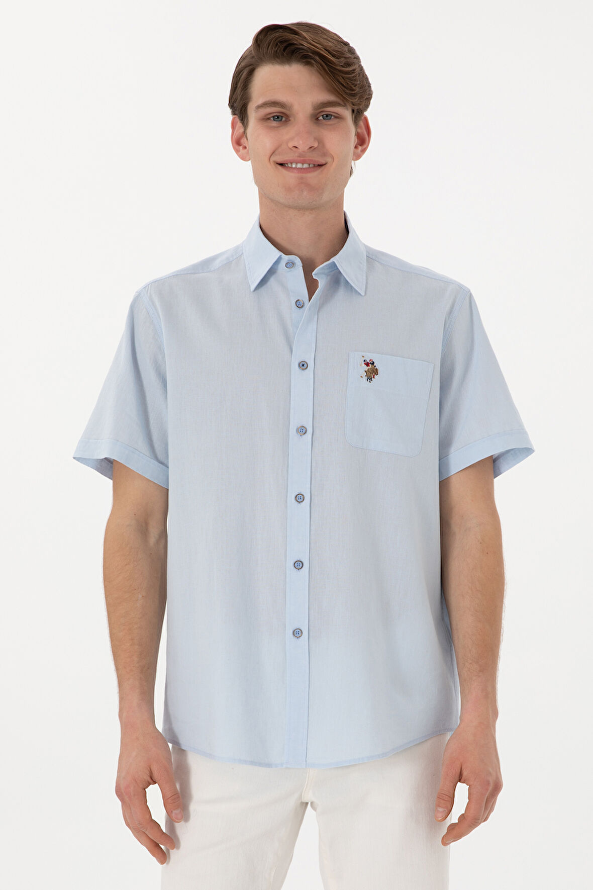 U.S. Polo Assn. Erkek Kısa Kollu Gömlek 2082772