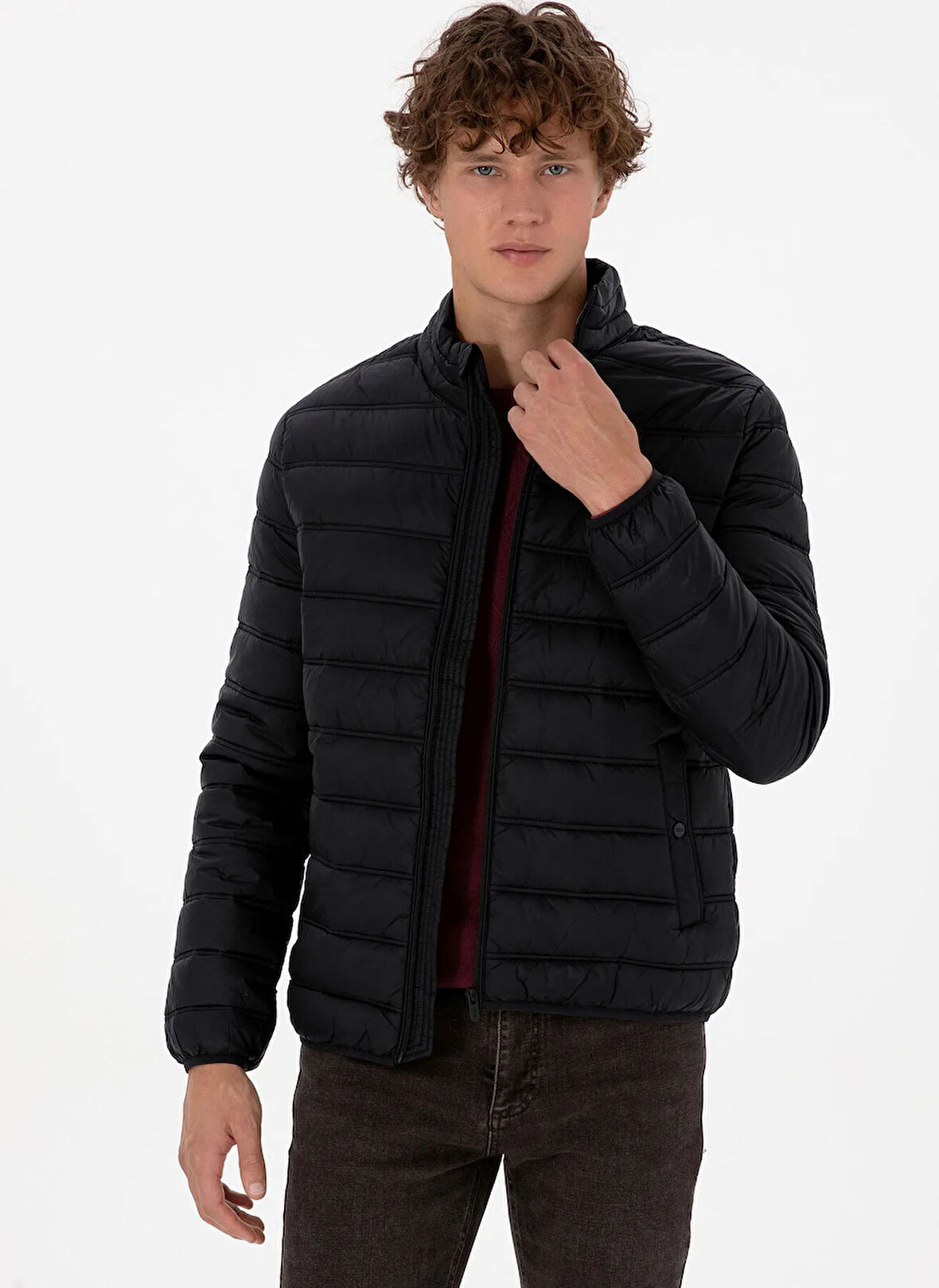 U.S. Polo Assn. Siyah Erkek Mont BONY