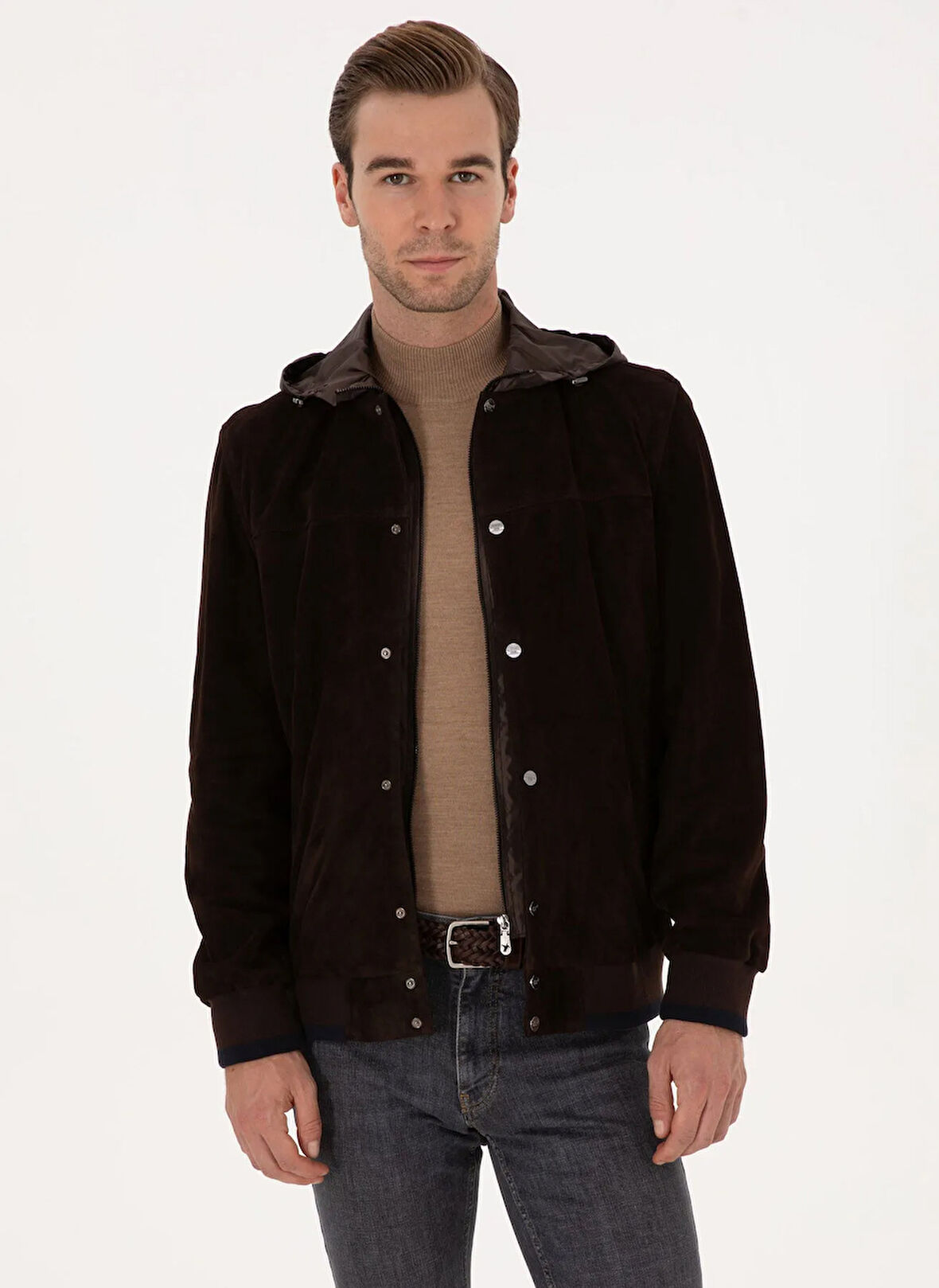 Cacharel Koyu Kahve Erkek Deri Mont PACTO