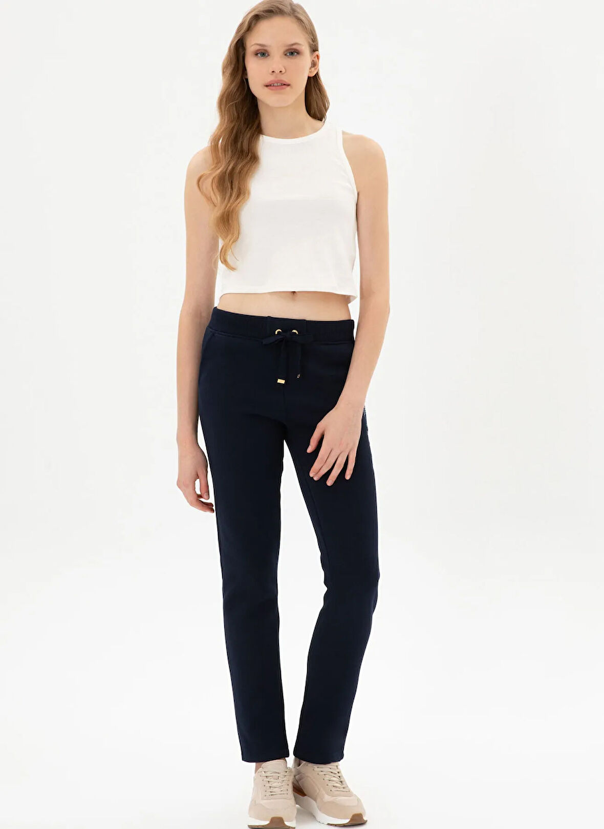 Lacivert Kadın Regular Fit Eşofman Altı GIZMOPSK25