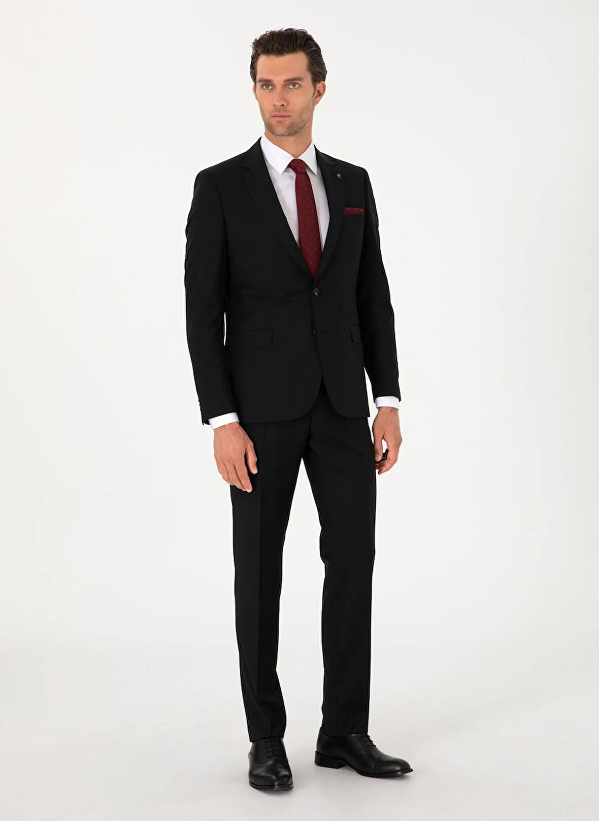 Cacharel Normal Bel Slim Fit Siyah Erkek Takım Elbise FAITH