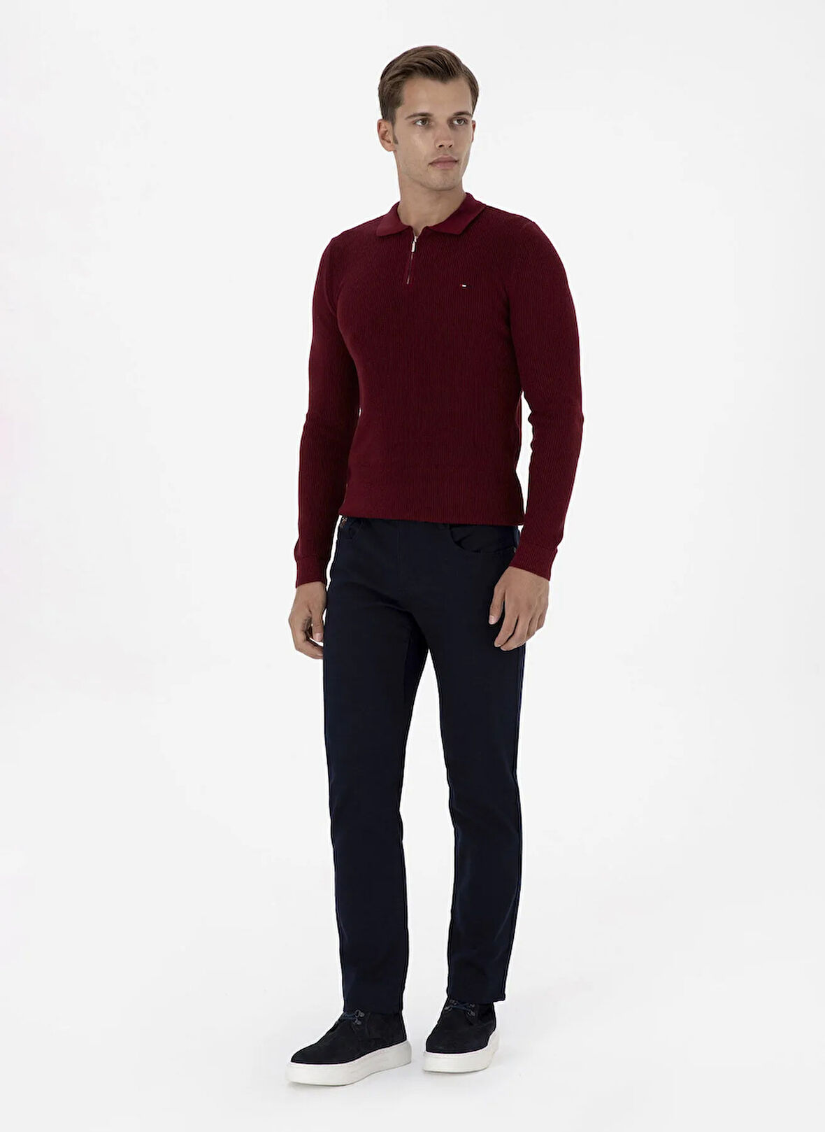 U.S. Polo Assn. Normal Bel Normal Paça Lacivert Erkek Chino Pantolon MICALEX-REG