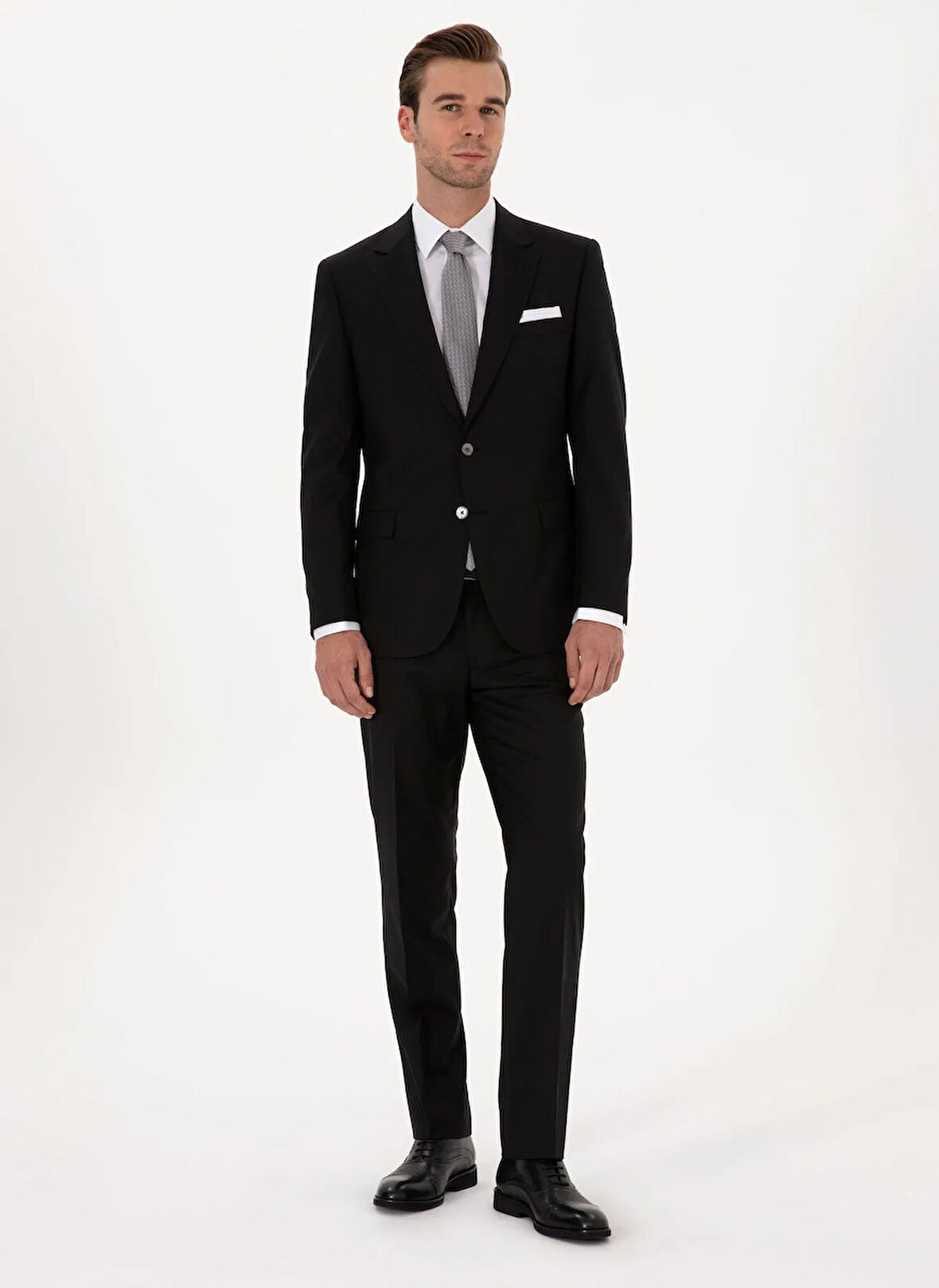 Cacharel Normal Bel Slim Fit Siyah Erkek Takım Elbise EXCL FREDY