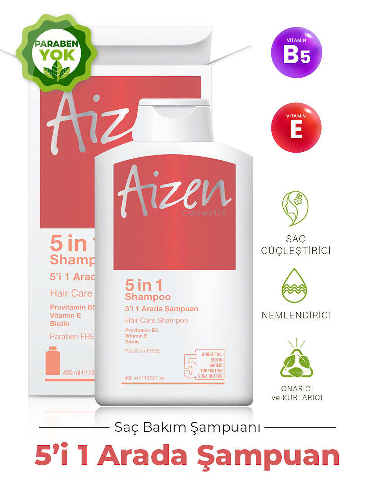 Aizen 5'i 1 Arada Şampuan 5 in 1 Shampoo