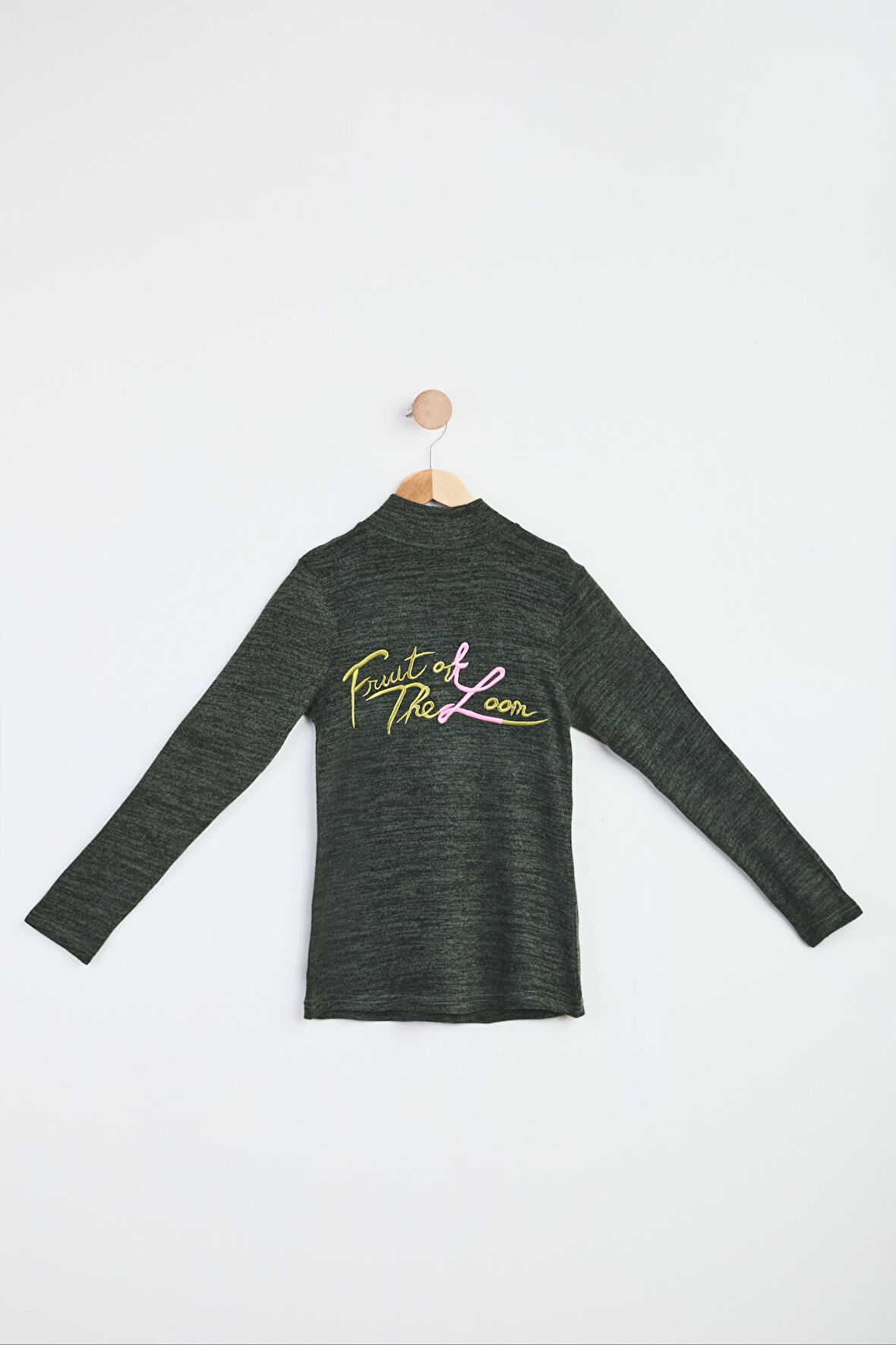 Kız Çocuk Haki Sweatshirt - 23991