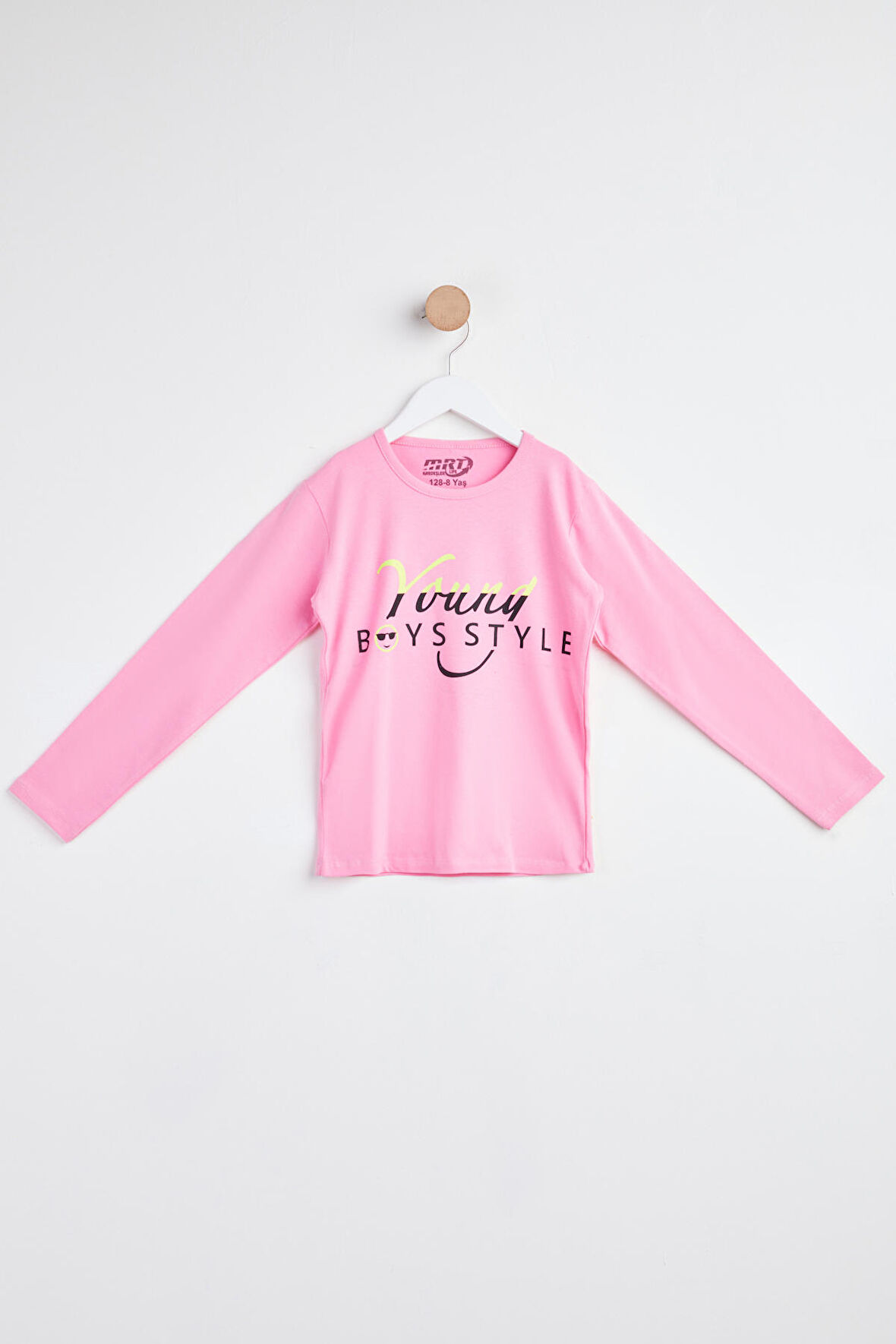 Kız Çocuk Pembe Uzun Kol Baskılı sweatshirt - 24267