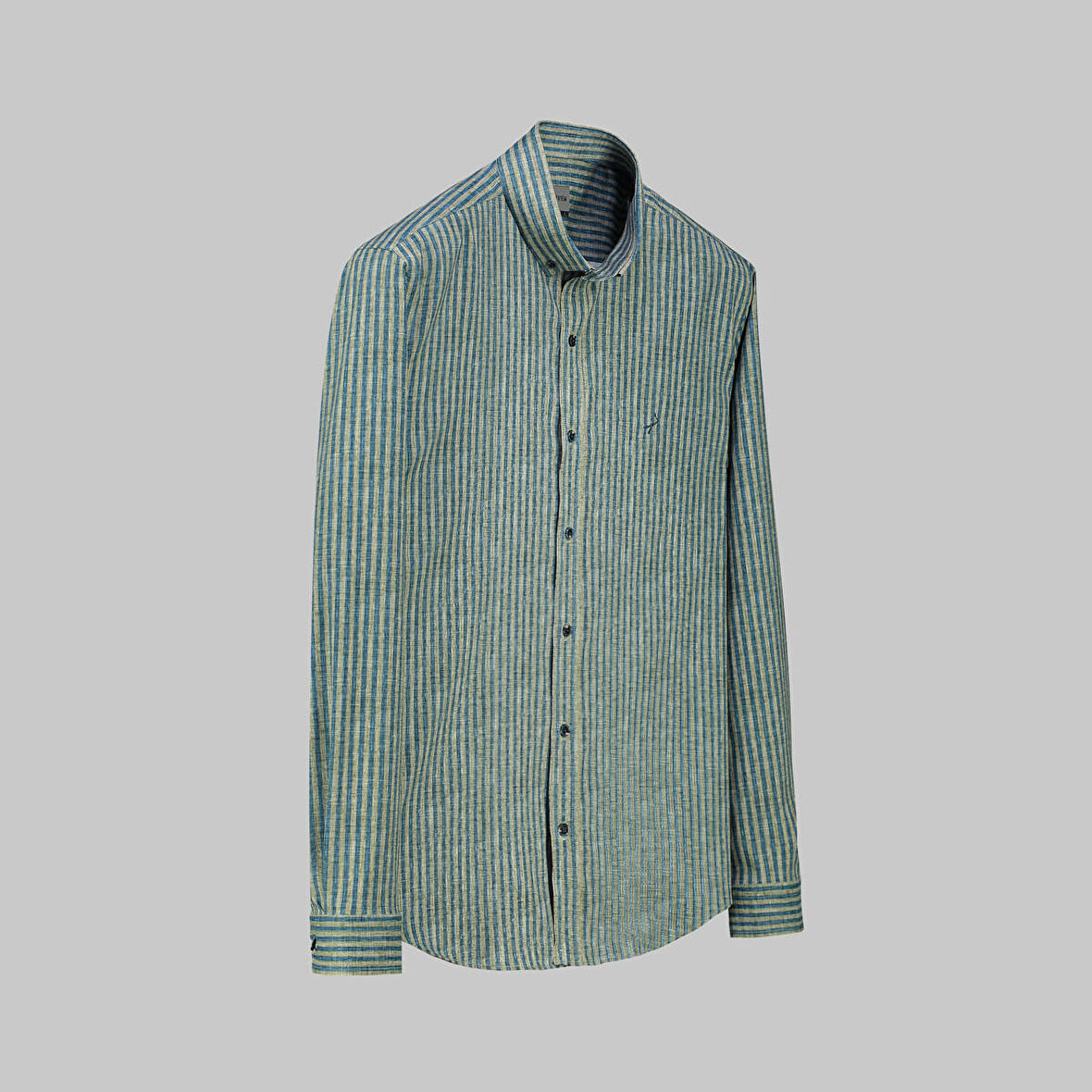 GOIAS ÇİZGİLİ HAKİ GÖMLEK