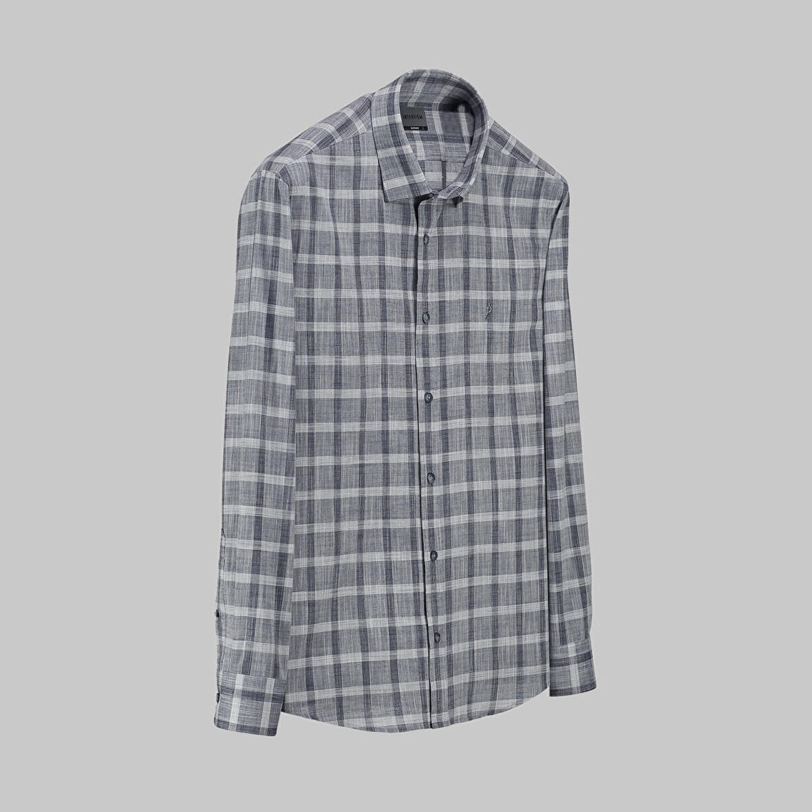 ARTOS KARE DESEN LACİVERT GÖMLEK