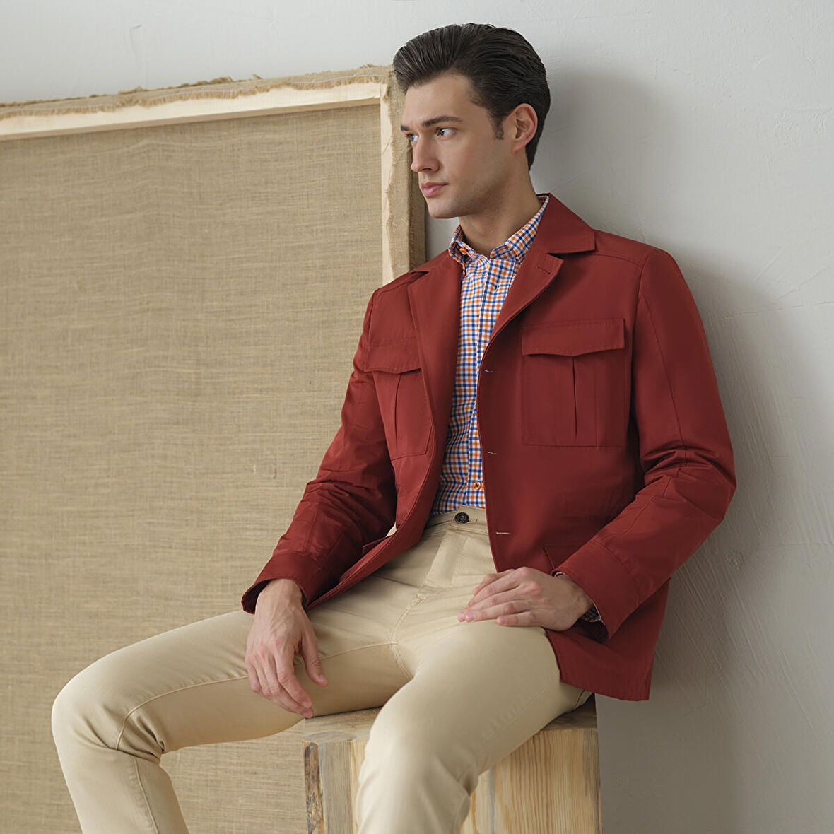 ROYS ANTİK KOTON AÇIK CEVİZ PANTOLON