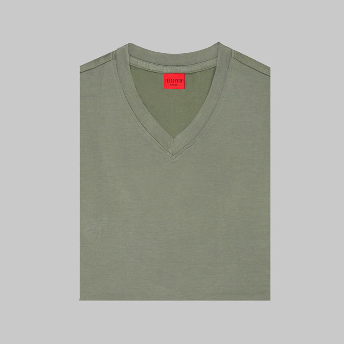 SARAR İNTERVİEW MODAL KUMAŞ V YAKA TSHIRT