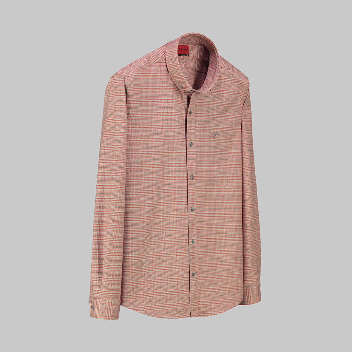 GOIAS KARELİ DESENLİ KIRMIZI GÖMLEK