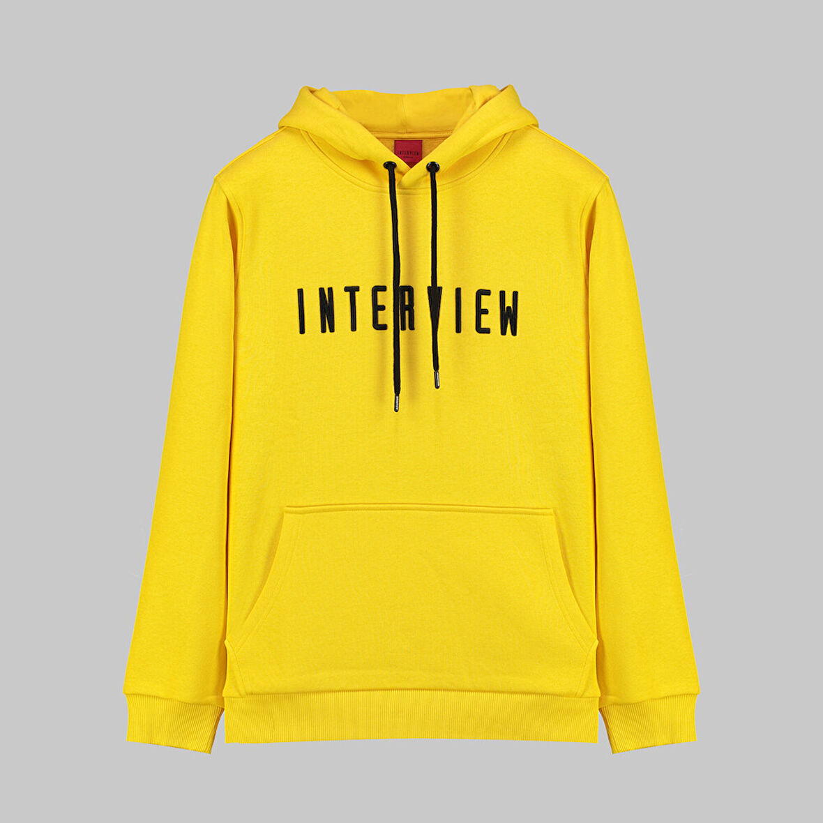 Kapüşonlu Sarı Sweatshirt