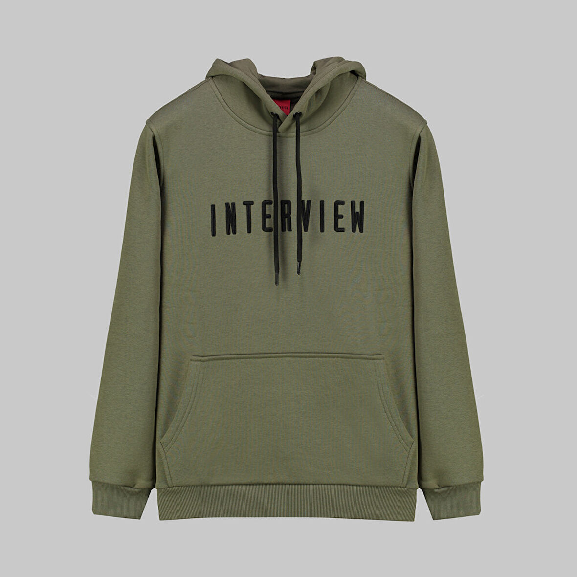 Kapüşonlu Haki Sweatshirt