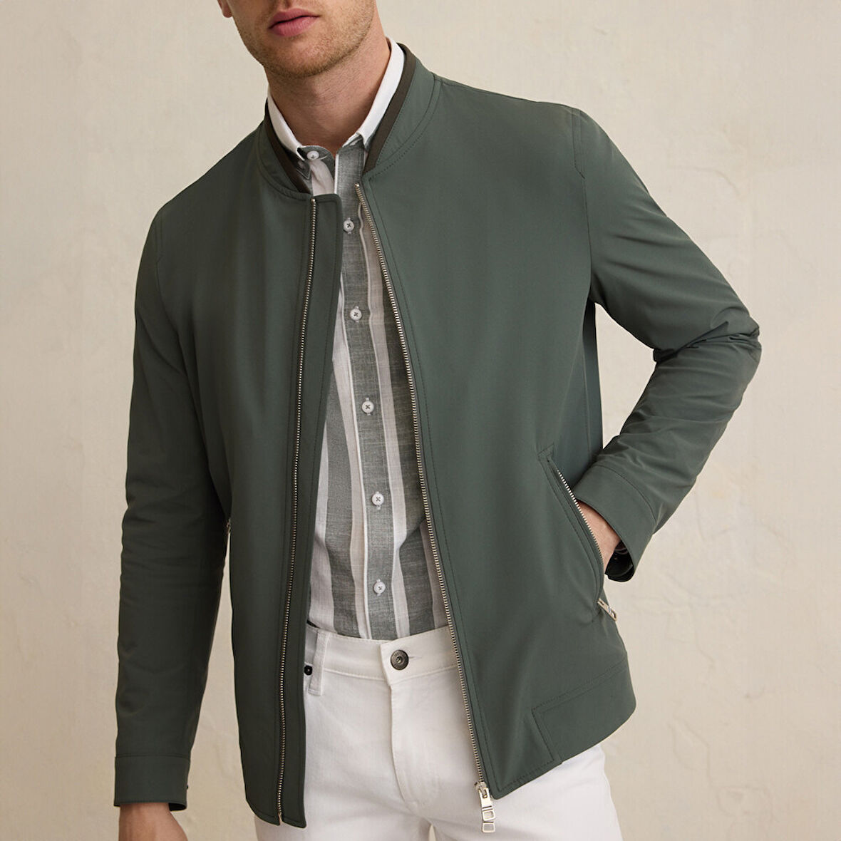 Sarar Goias Soho Çizgili Desenli Interview Erkek Gömlek 3186917