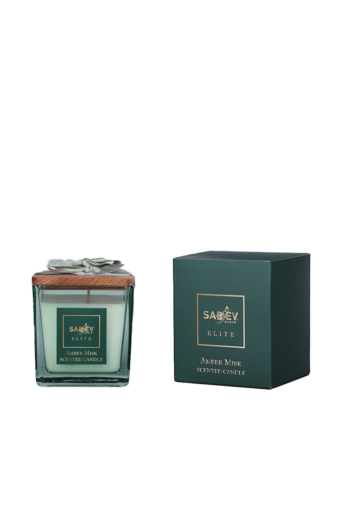 Sarev Amber Misk Scented Candle/Kokulu Mum