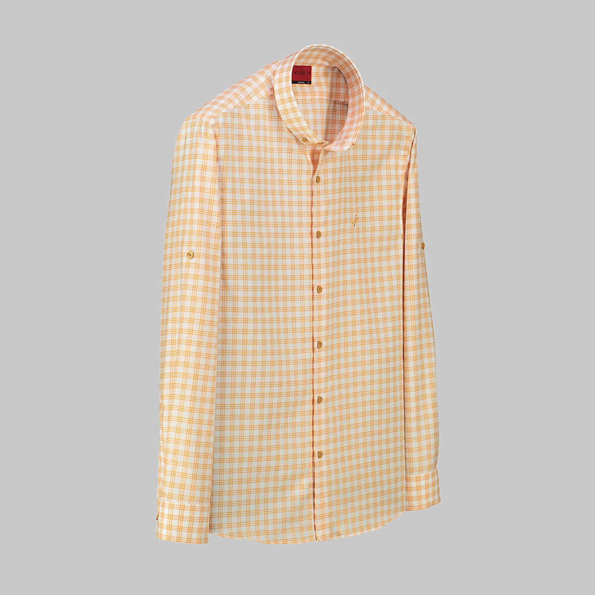 DREW KARELİ TURUNCU GÖMLEK