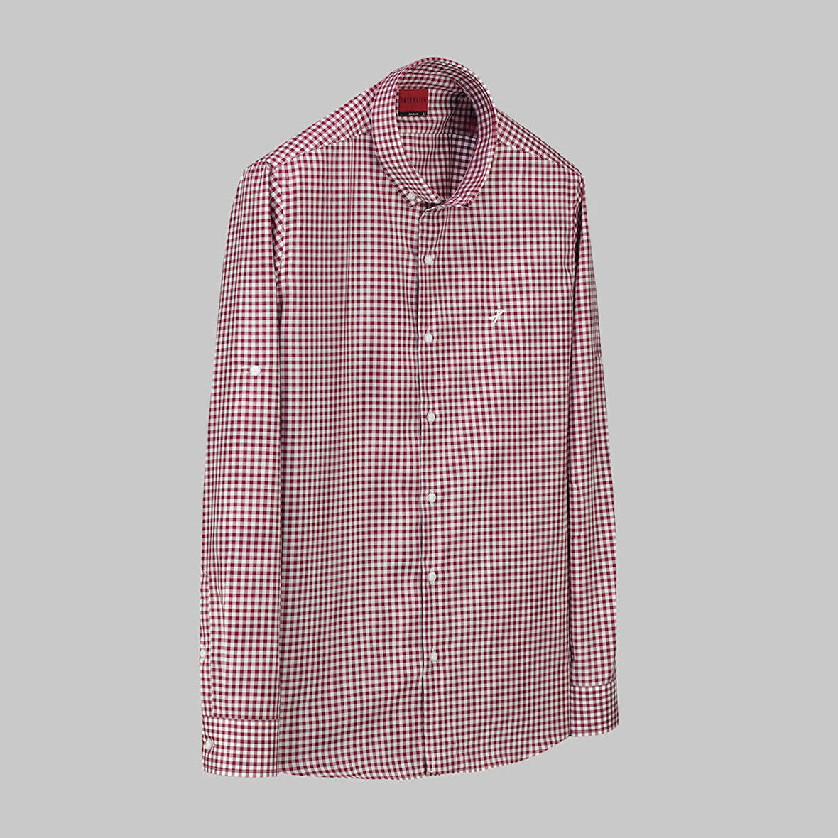 DREW UZUN KOL KARELİ KIRMIZI GÖMLEK