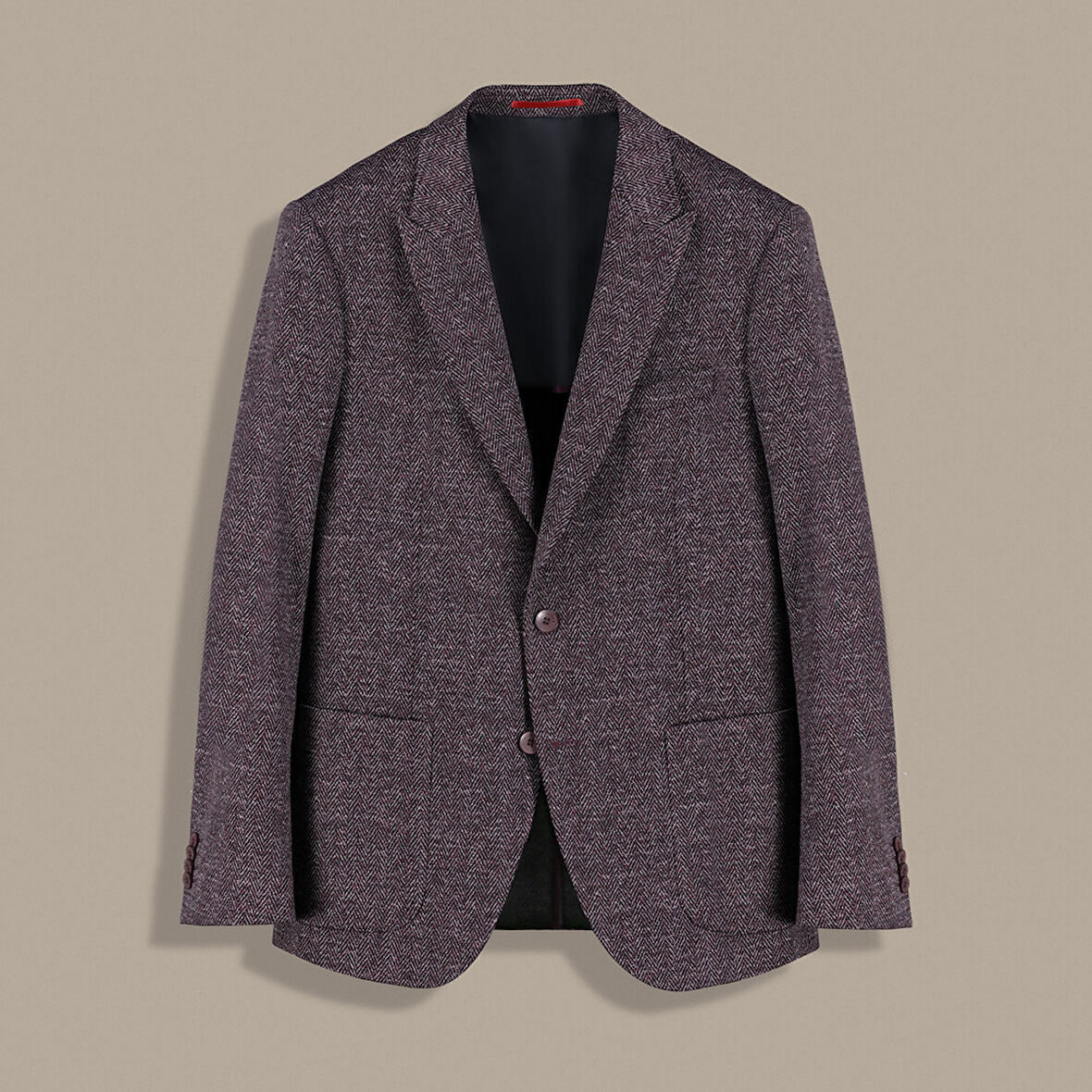 AMARA SLİM FİT DESENLİ MÜRDÜM CEKET