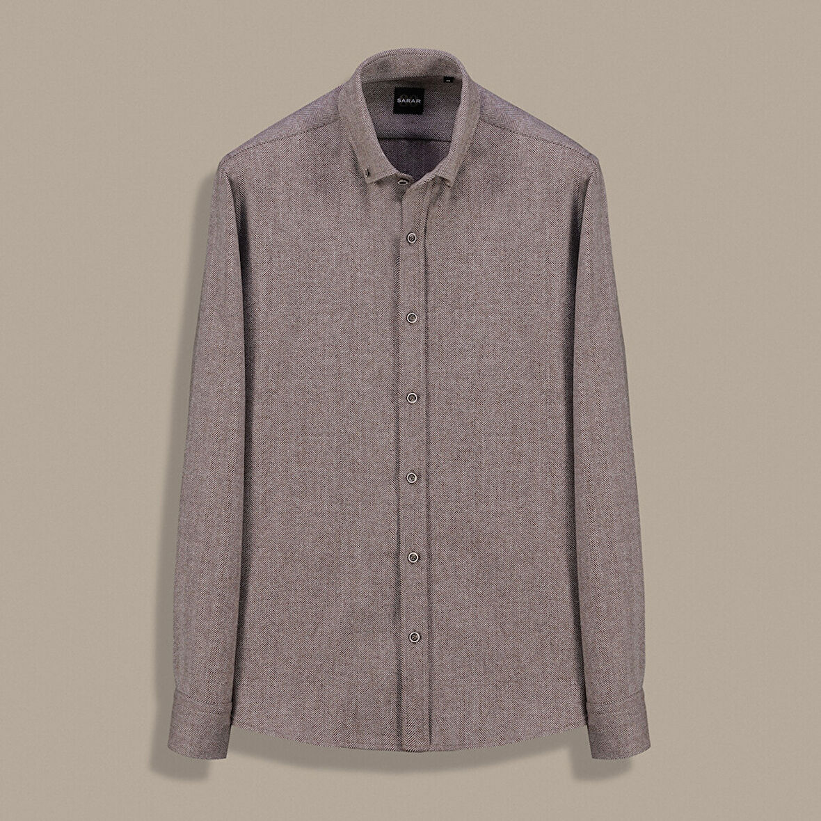 ELETA SLİM KAHVERENGİ GÖMLEK