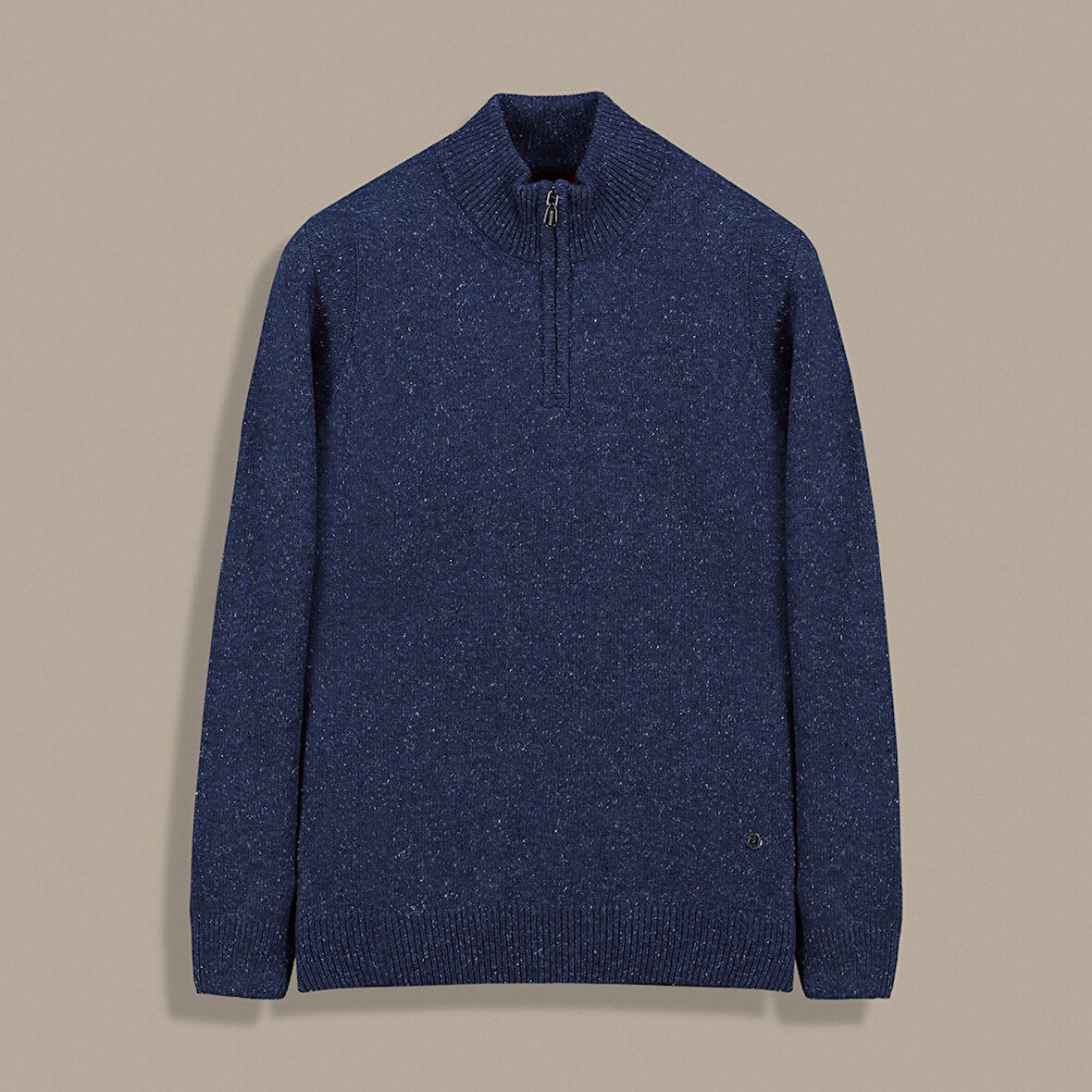 FERMUARLI YARIM BALIKÇI LACİVERT TRİKO