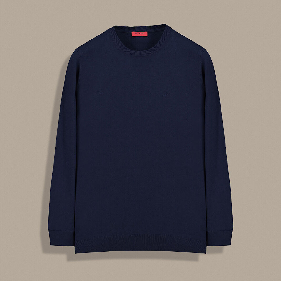 O YAKA LACİVERT TRİKO KAZAK