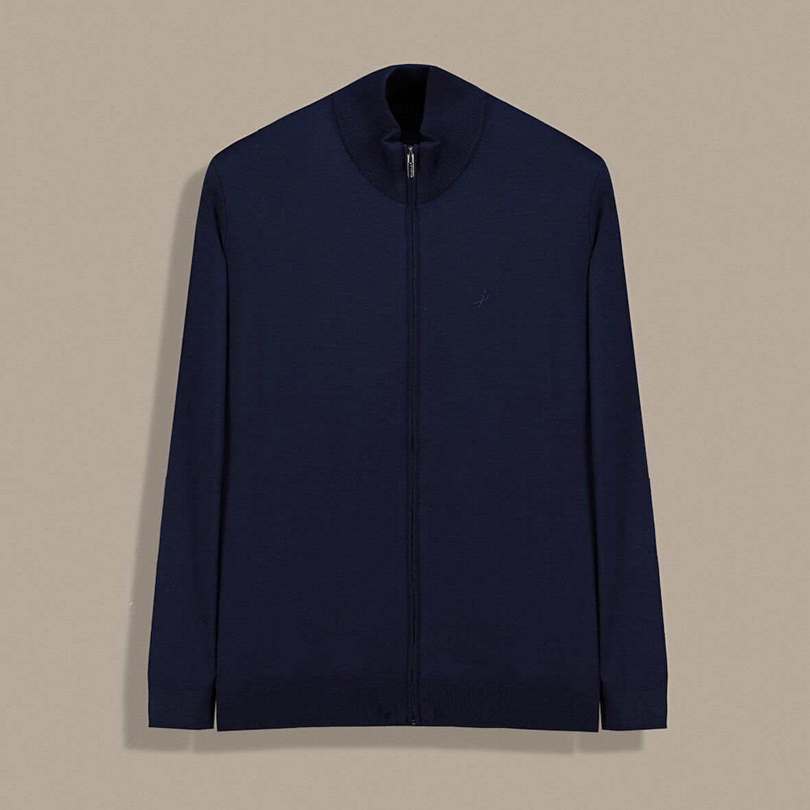 FERMUARLI YARIM BALIKÇI LACİVERT HIRKA