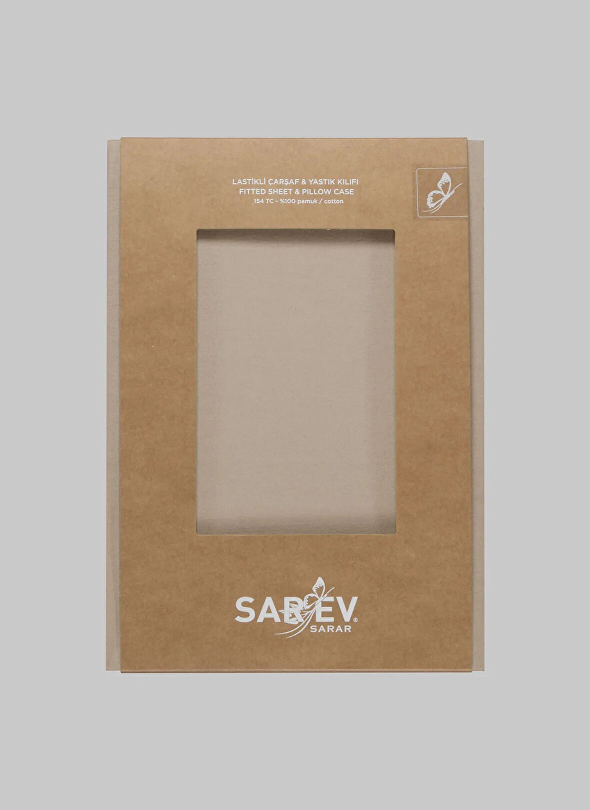 Sarev Bej Fıtted Çarşaf NEWSLOWCITY180x200FITTEDSHEETBEJ