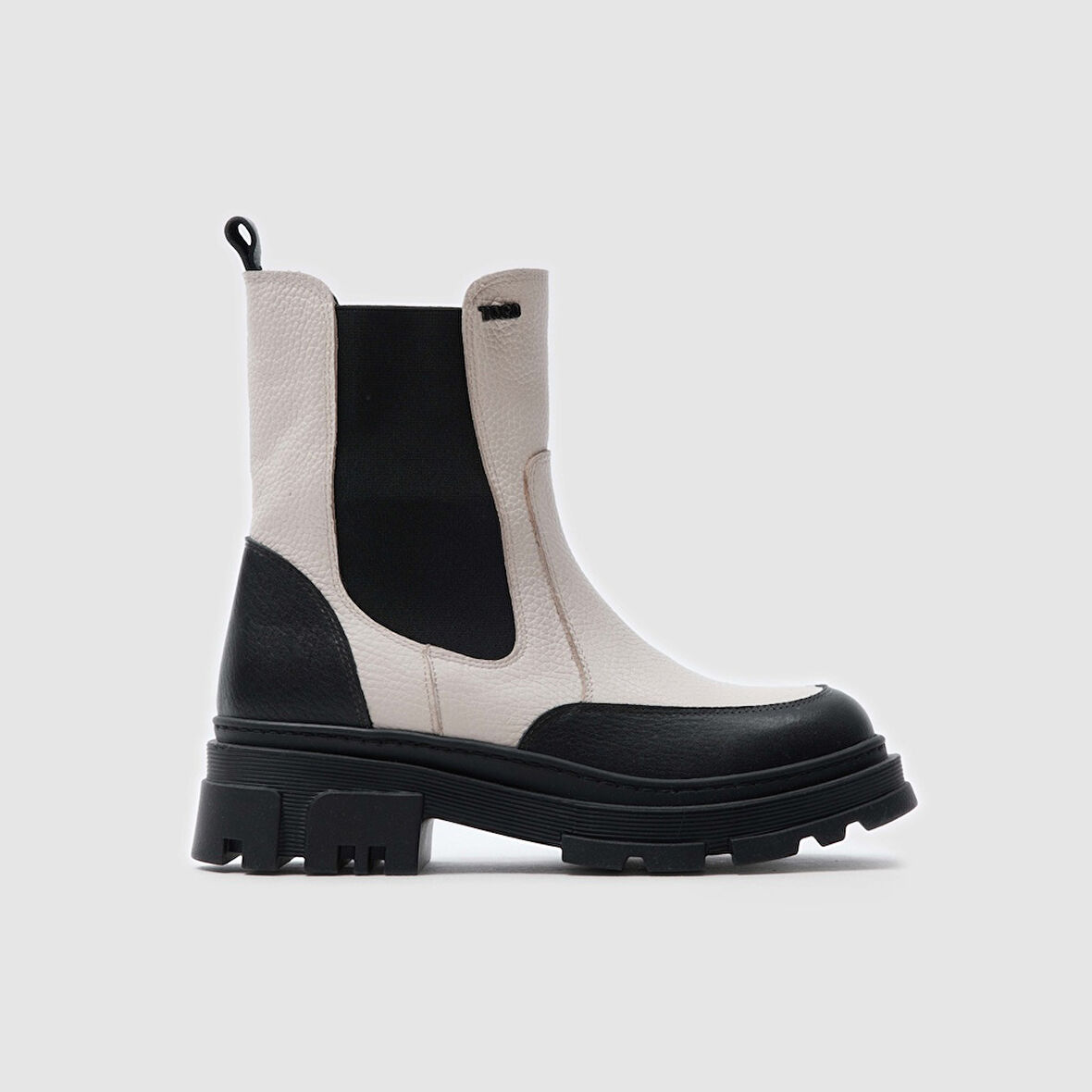 Kadın Casual Bot [060179] SİYAH FLOATER - BEJ FLOATER, 38