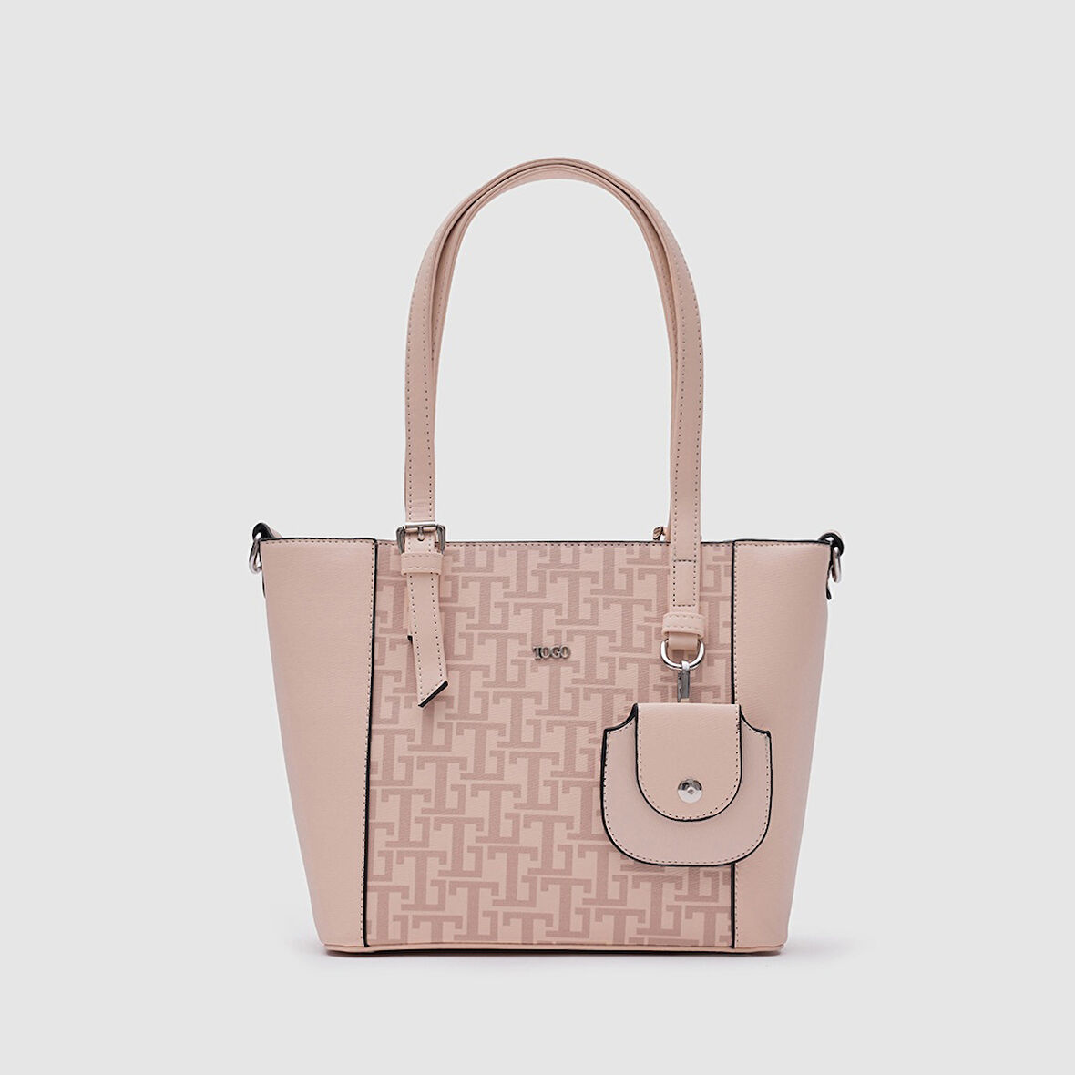 Kadın Monogram Tote Çanta [930040] NUDE