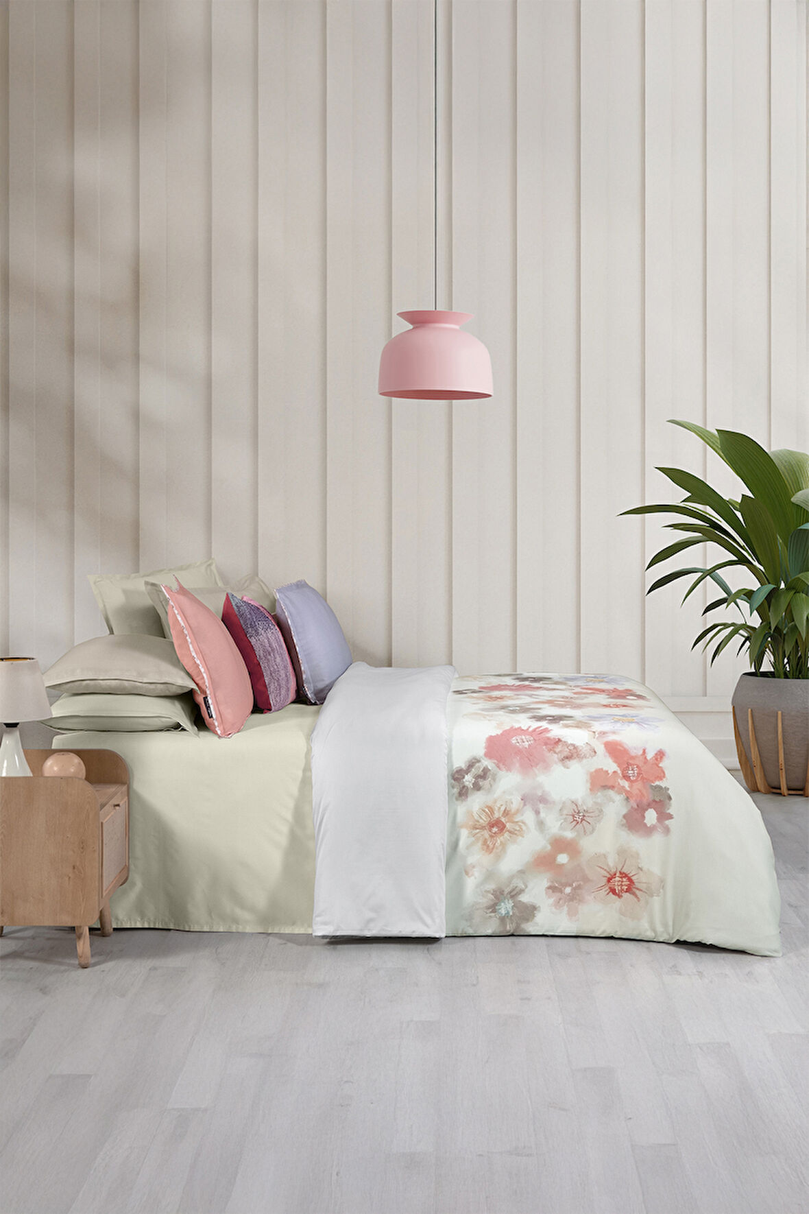 Sarev Josiane Multi Çift Kişilik %100 Pamuk Saten Nevresim Takımı