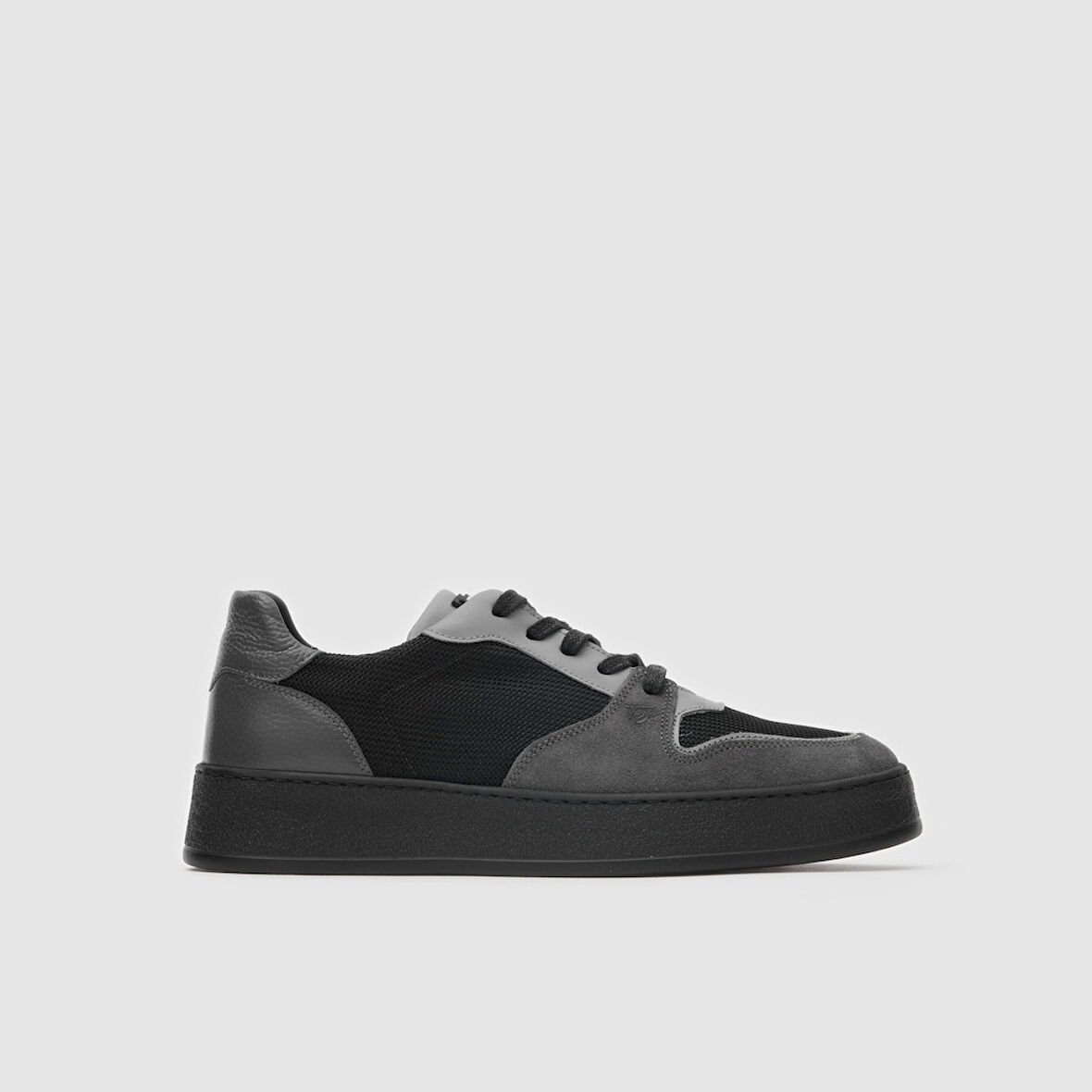 Erkek Sneaker Ayakkabı [052128] GRİ - SİYAH, 42