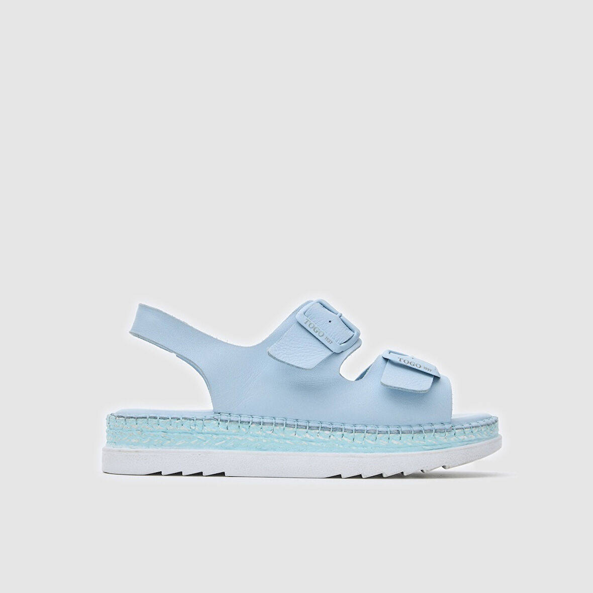 Kadın Tokalı Sandalet [060216] BEBE MAVİSİ, 40