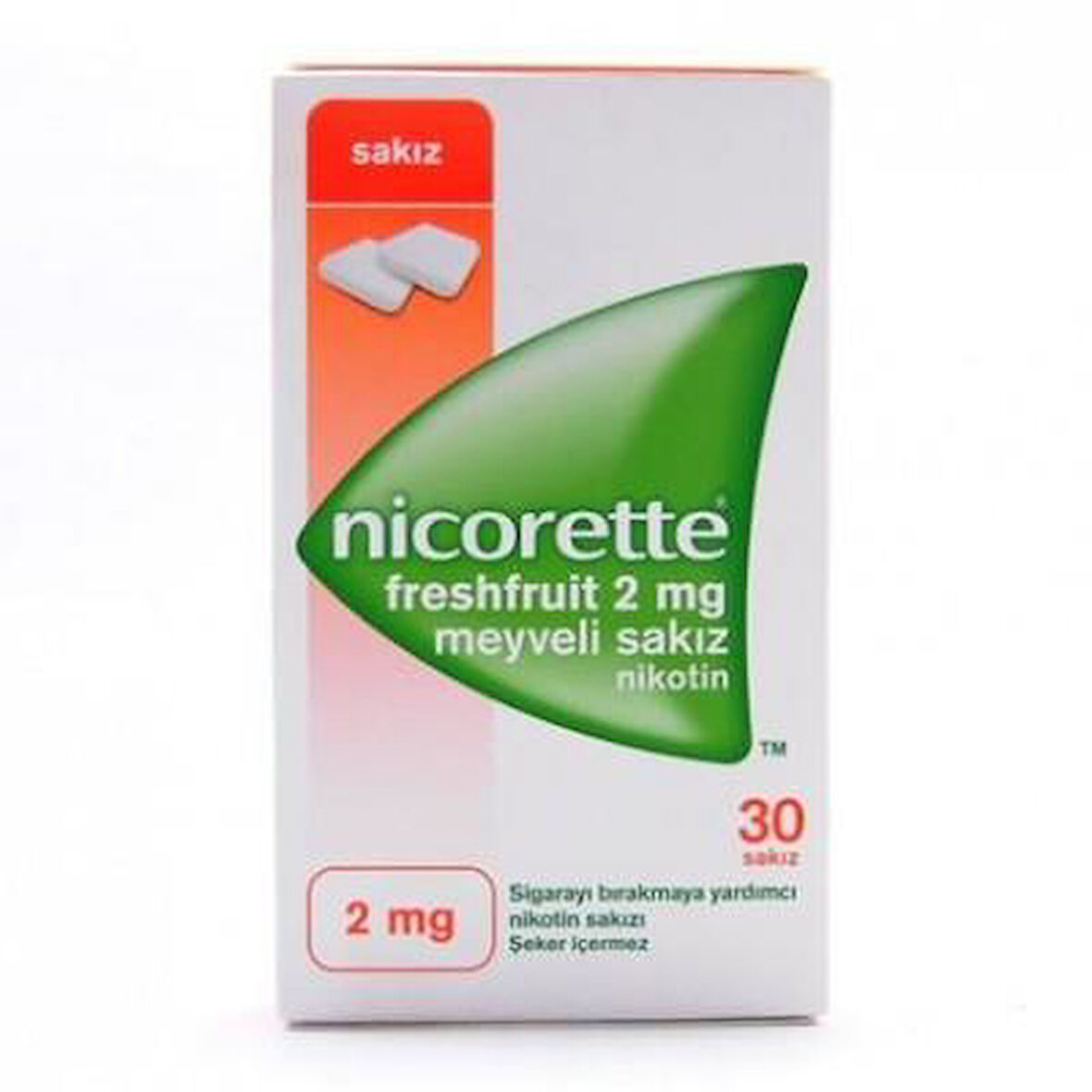 Nicorette Freshfruit 2 mg Meyveli 30 Sakız Nikotin