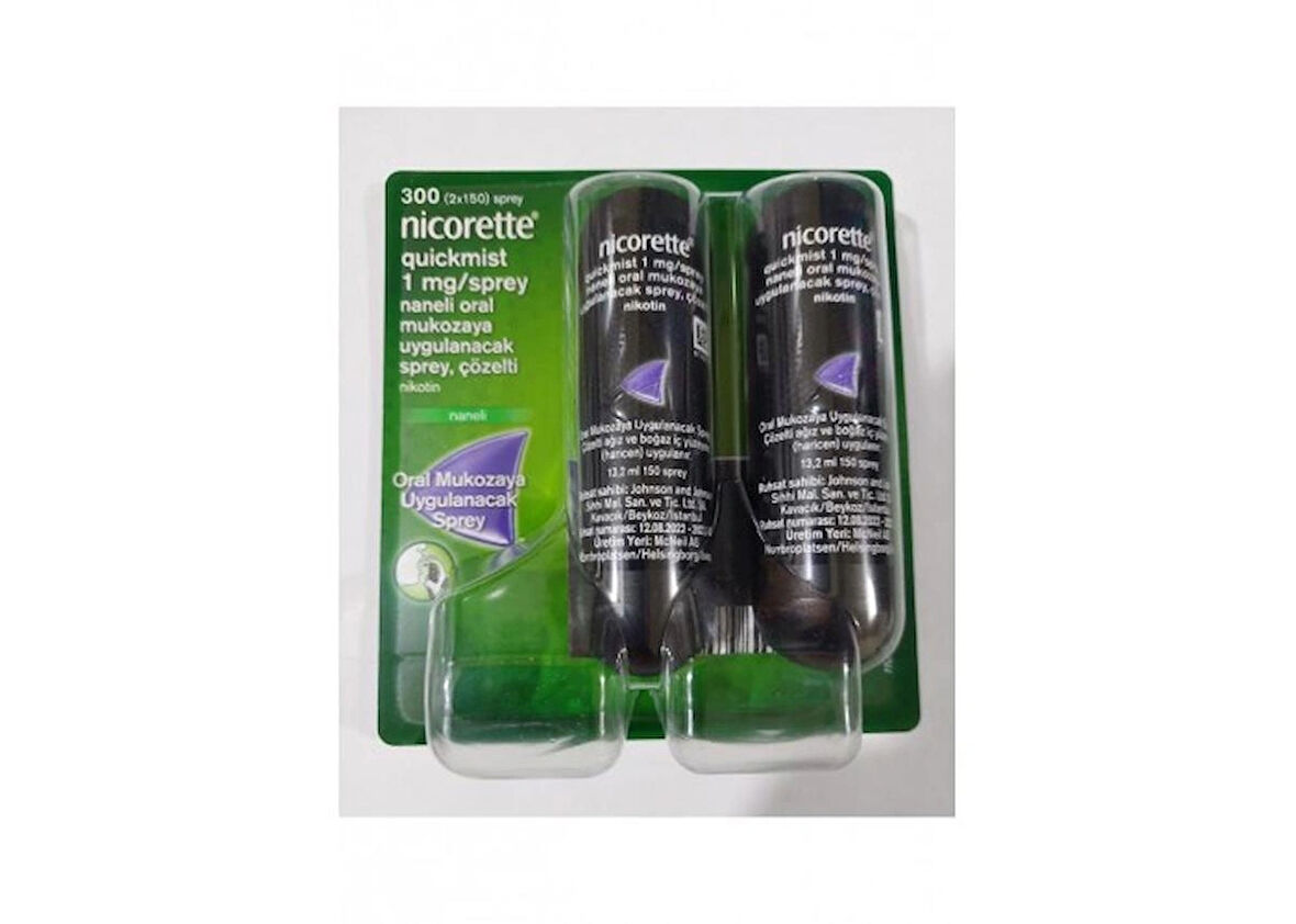 Nicorette Quickmist 1 mg Sprey Naneli 2'li