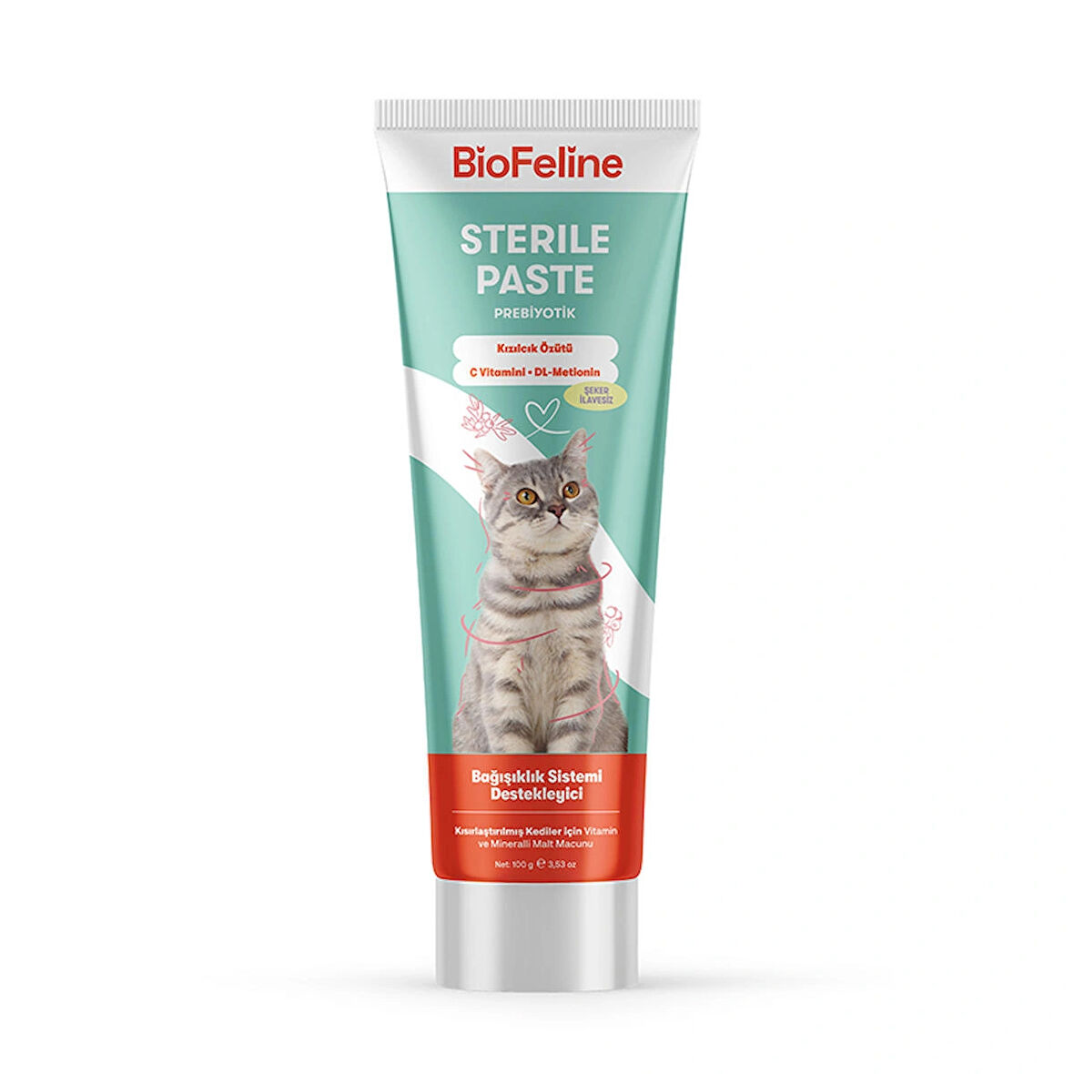 BioFeline Sterile Paste Kısırlaştırılmış Kedilere Özel Multivitaminli Malt Macunu 100 g
