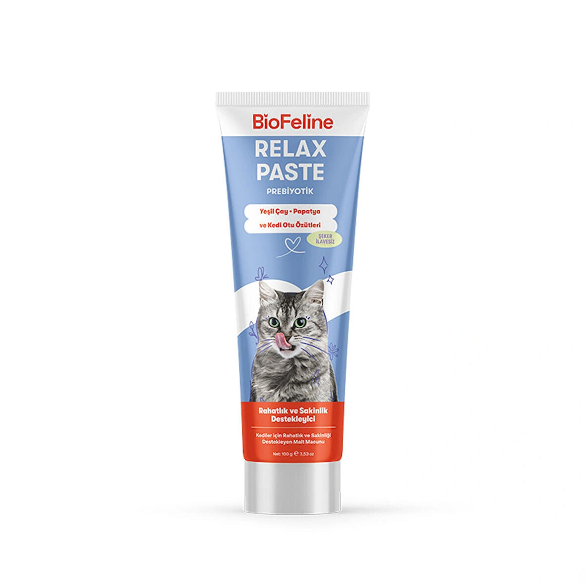 BioFeline Kediler İçin Sakinleştirici ve Stres Azaltıcı Relax Kedi Malt Macunu 100g