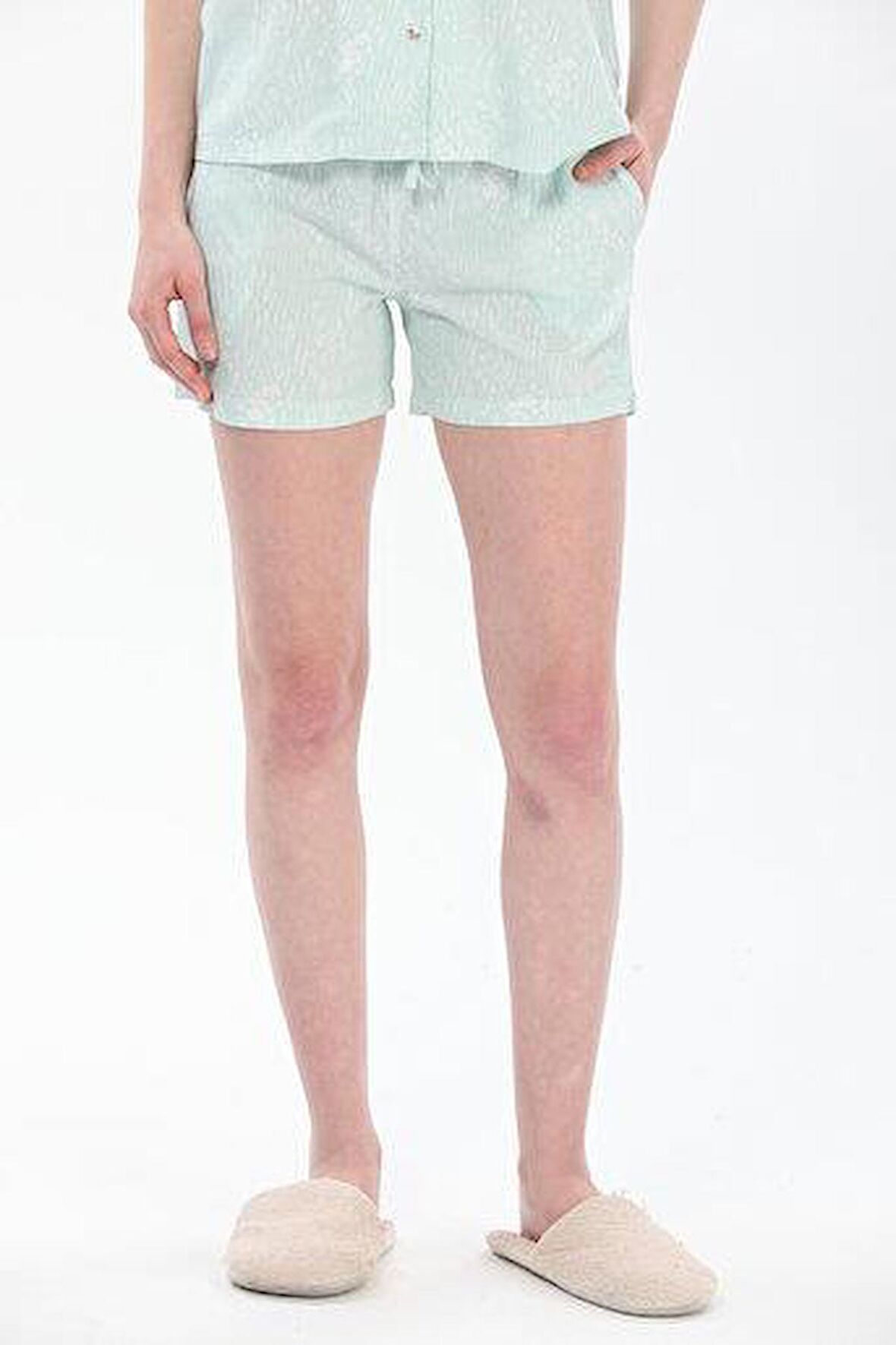 United Colors of Benetton W20417 Retro Kadın Şort Pijama Altı