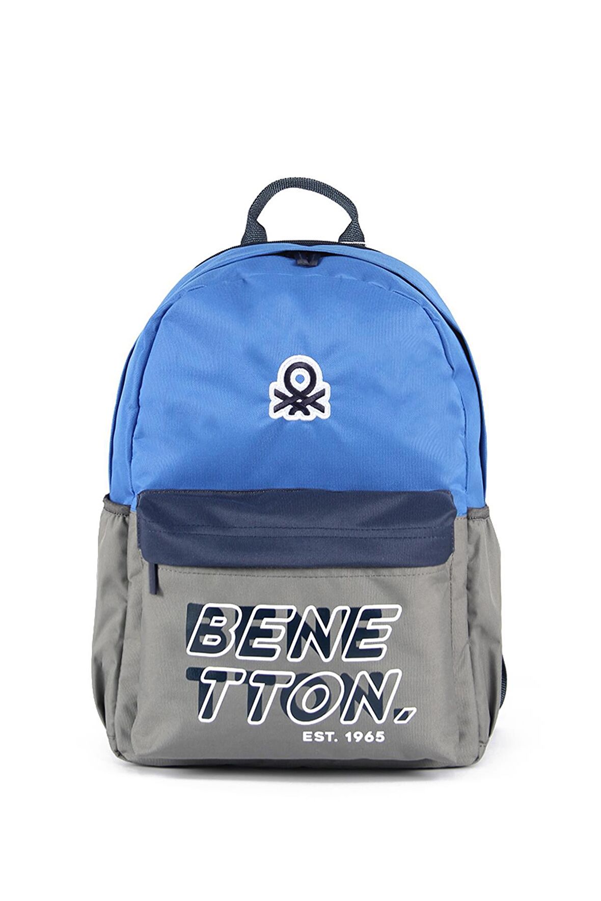 United Colors Of Benetton BNT03845 Mavi/Gri Erkek Çocuk Sırt Çantası