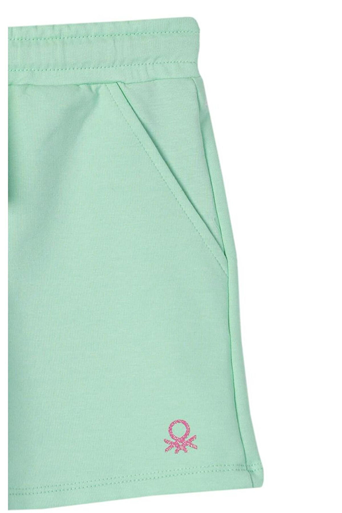 Benetton United Colors of Benetton Kız Çocuk Yeşil Şort BNT-G282-R