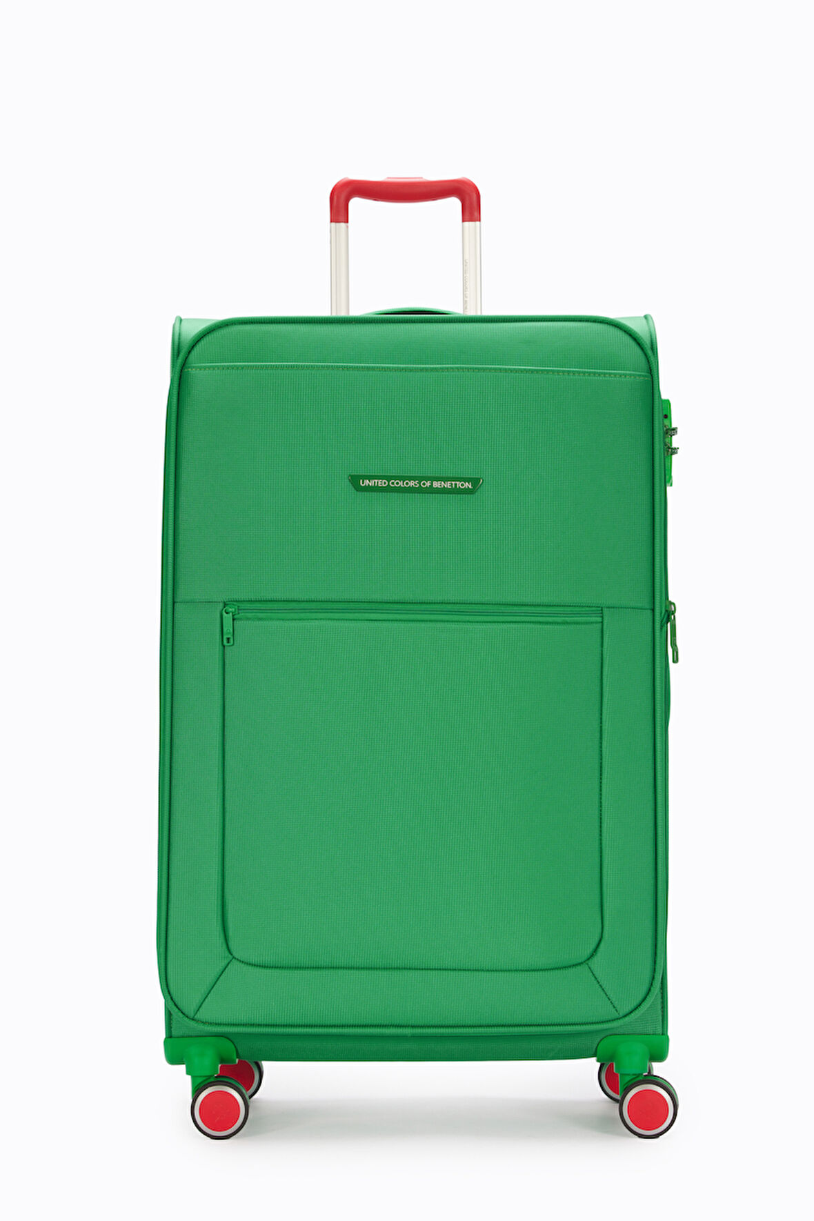 United Colors Of Benetton Ultra Light Kumaş Büyük Boy Valiz Yeşil BNT2800